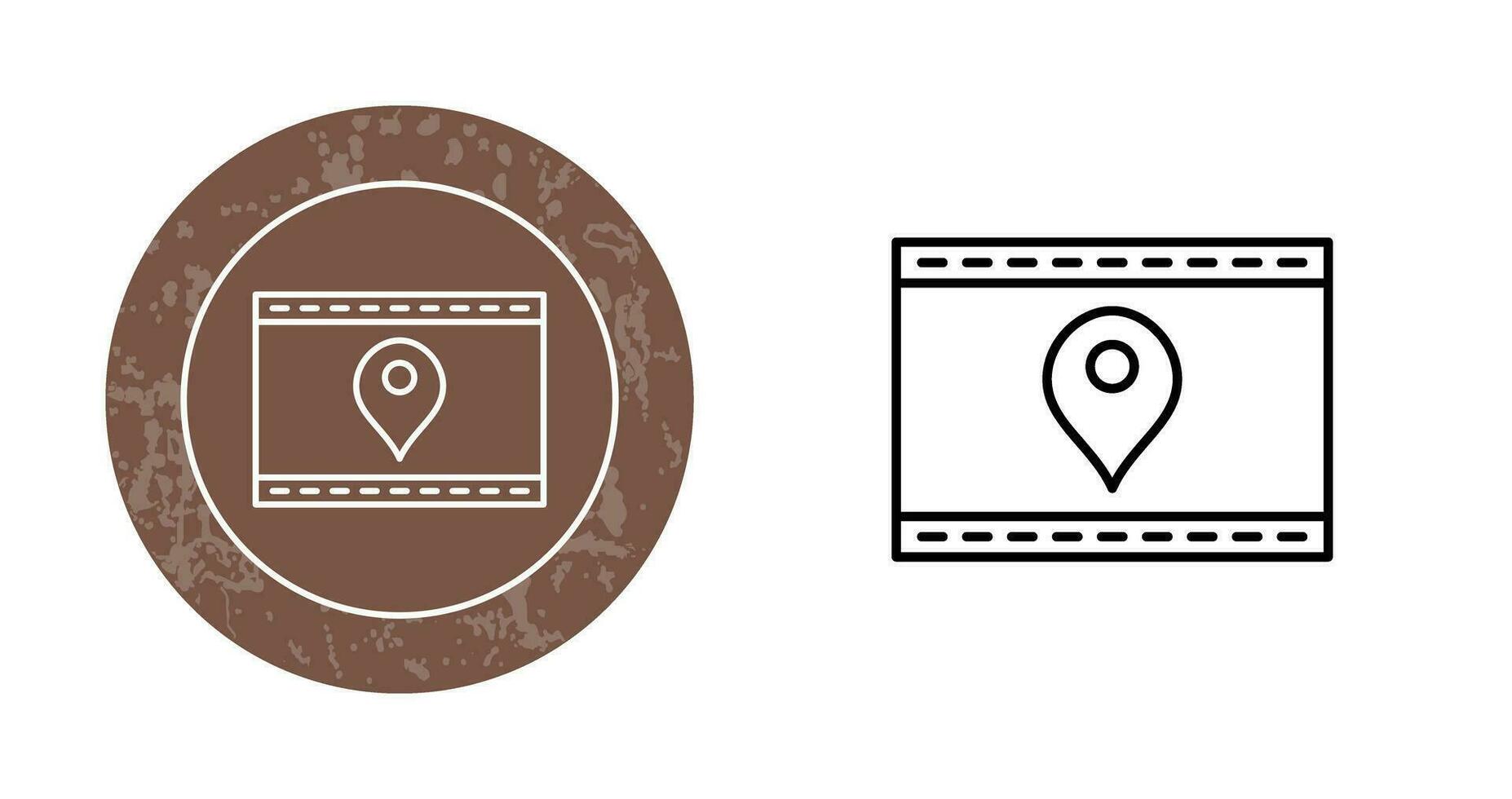Unique Location Web Advertising Vector Icon