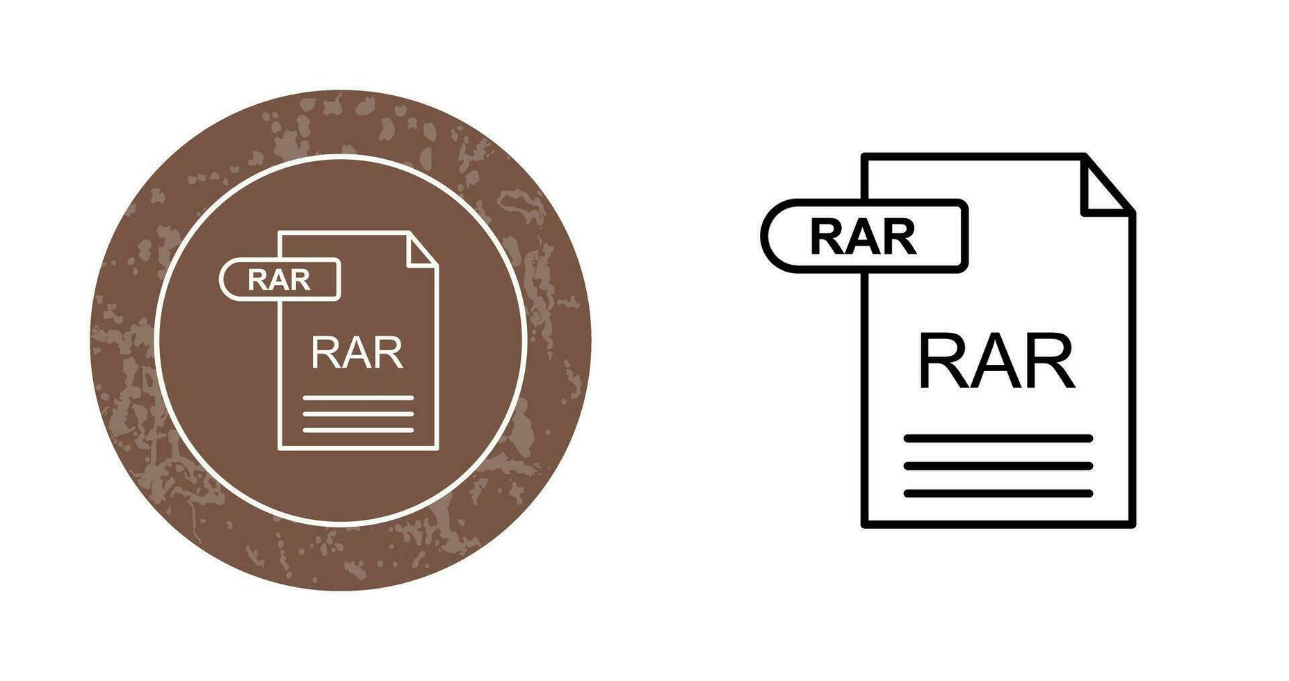 RAR Vector Icon