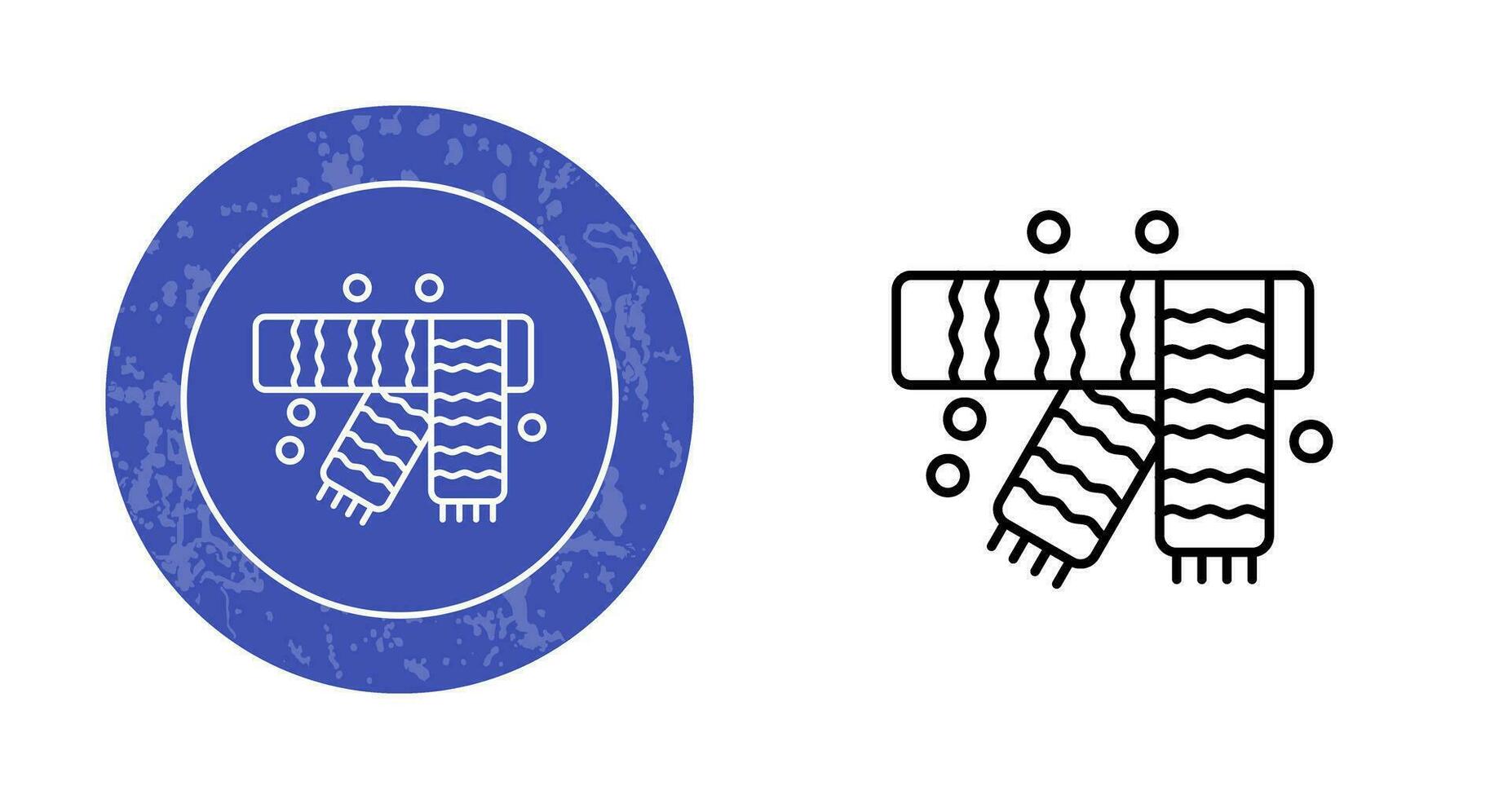 Winter Scarf Vector Icon
