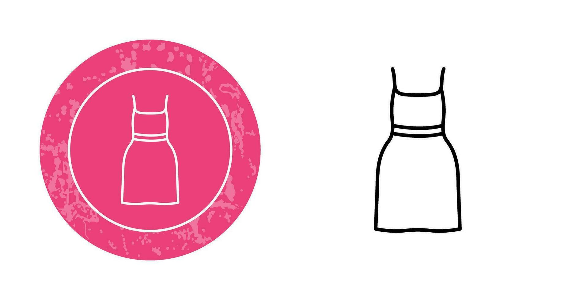 Cocktail Dress Vector Icon