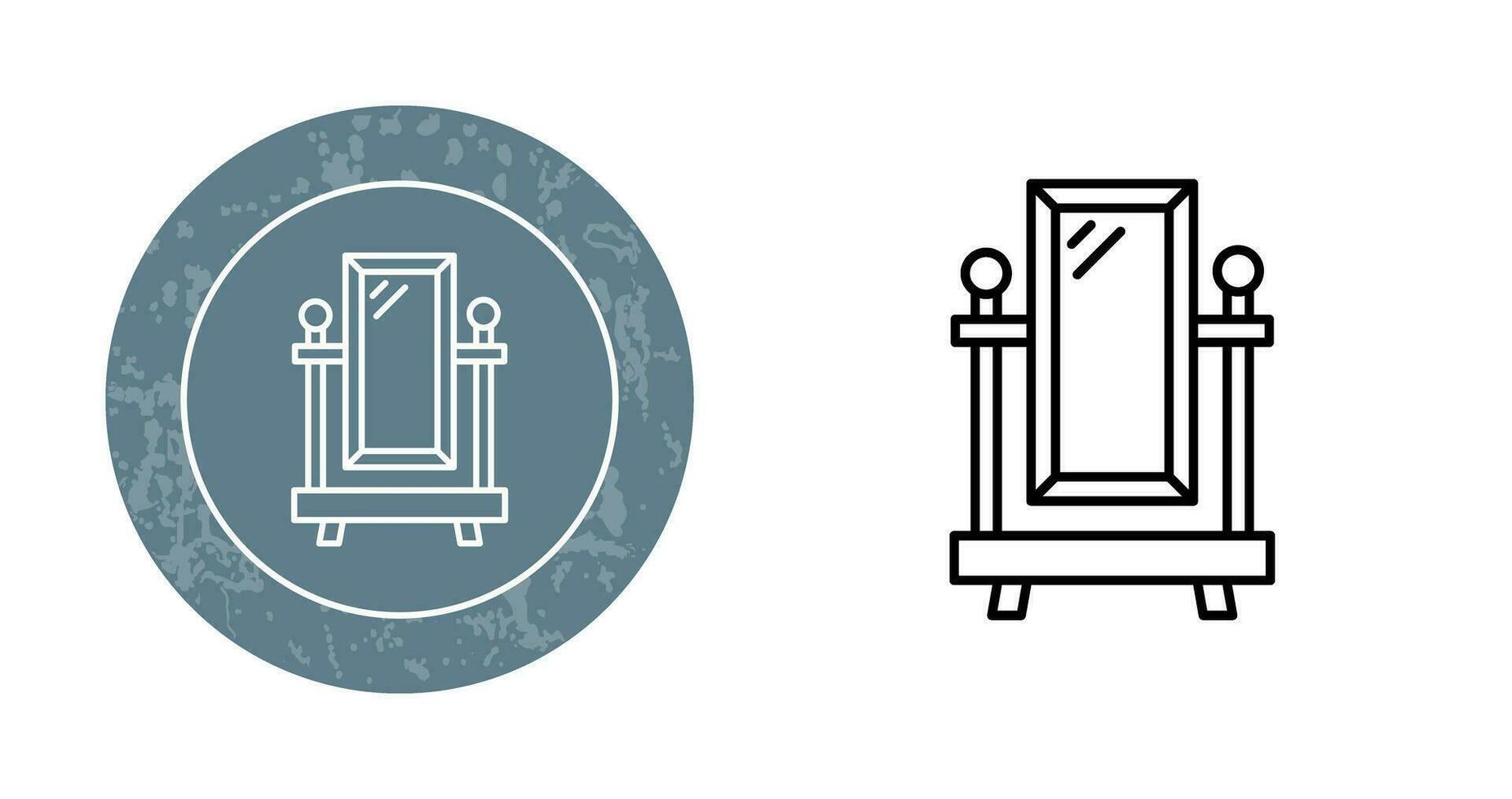 Floor Mirror Vector Icon