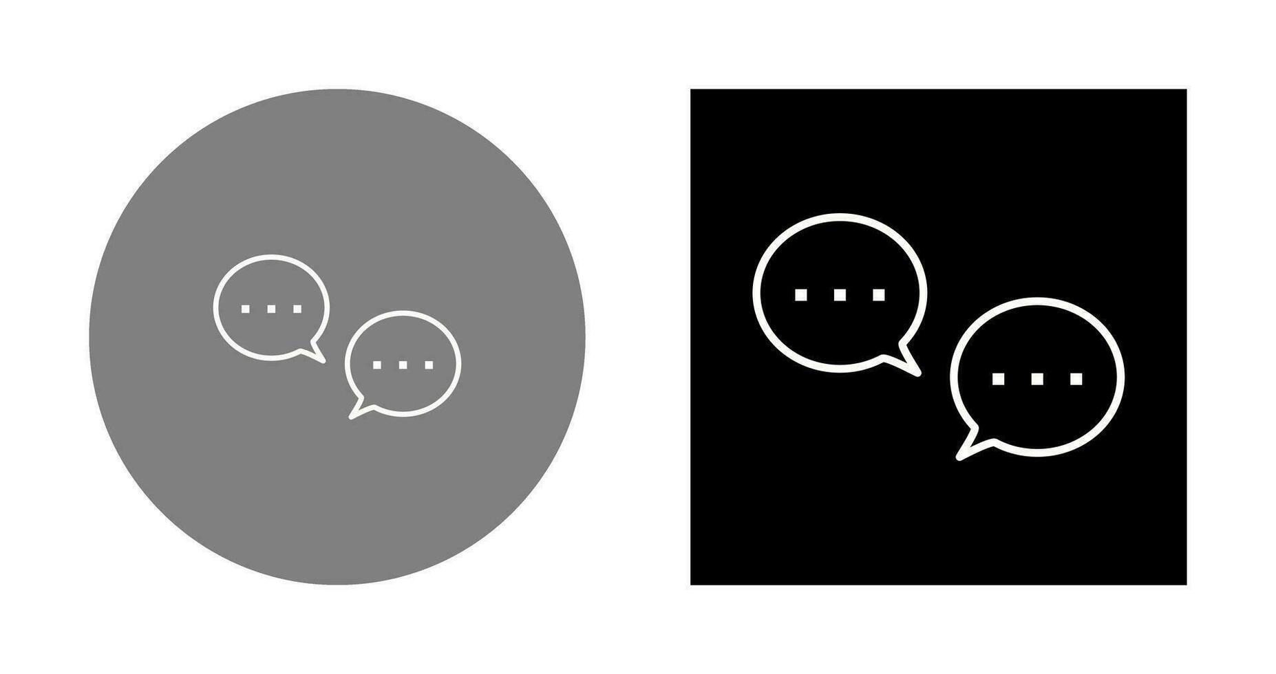 Unique Conversation Bubbles Vector Icon