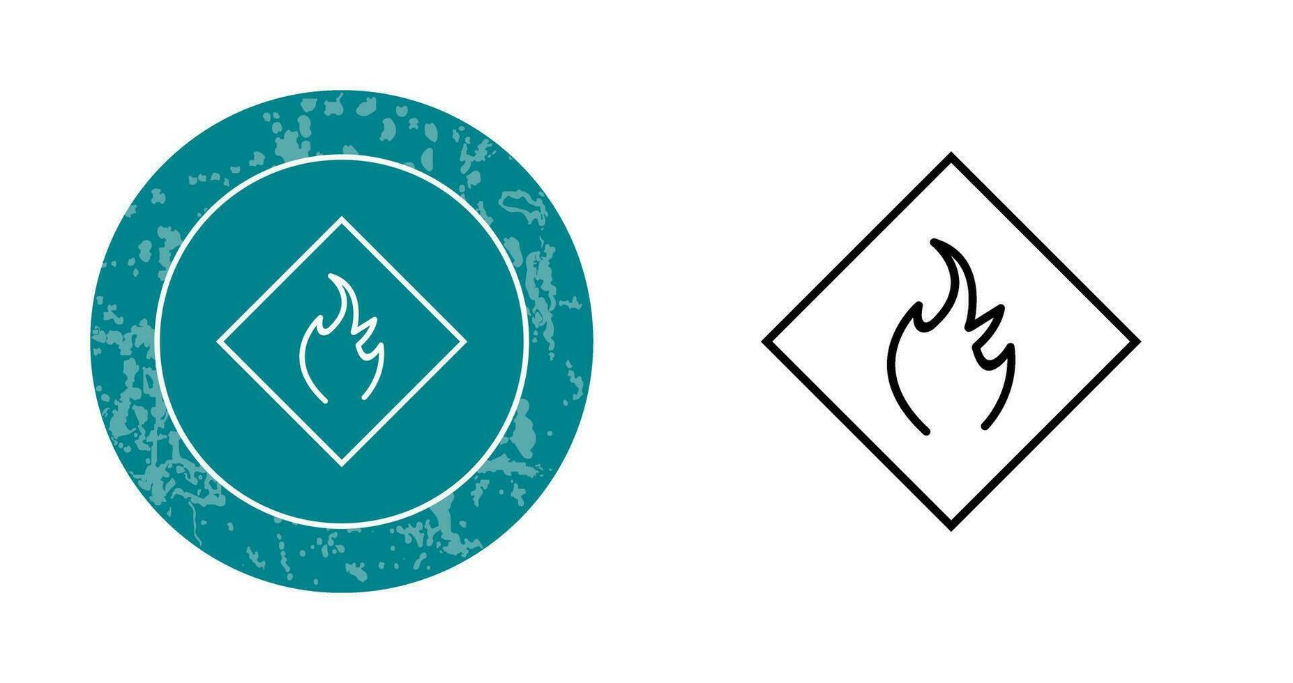 Danger of Flame Vector Icon