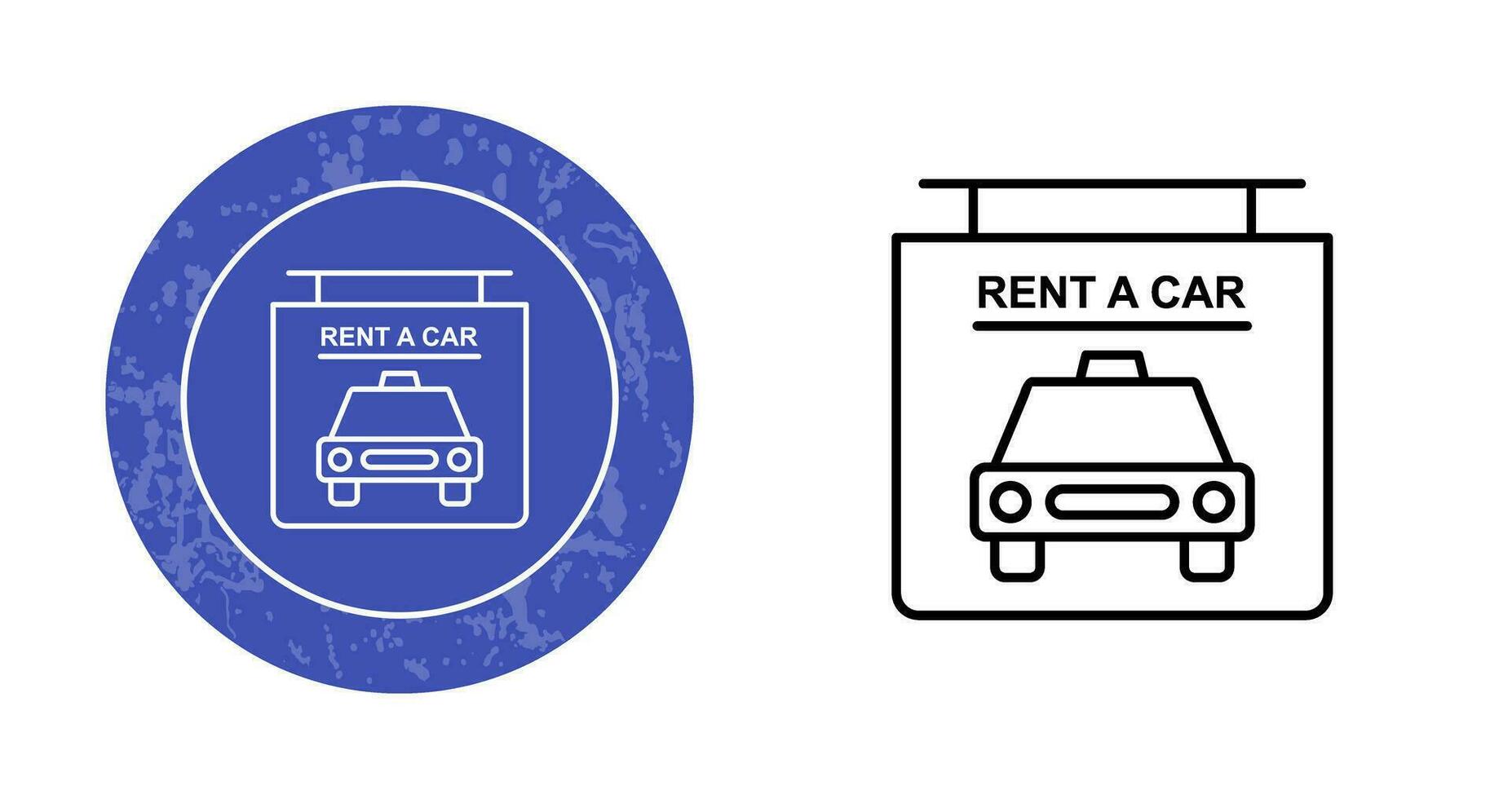 Rent a Car Vector Icon