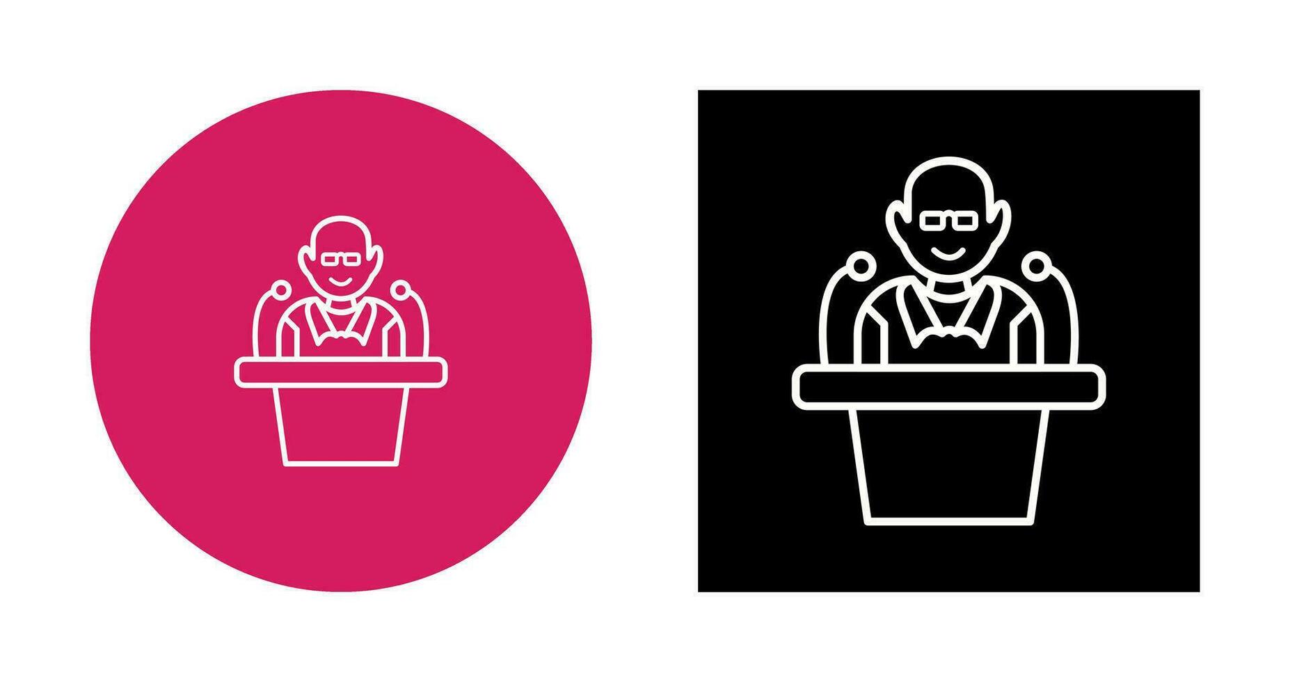 Unique Lecture Vector Icon