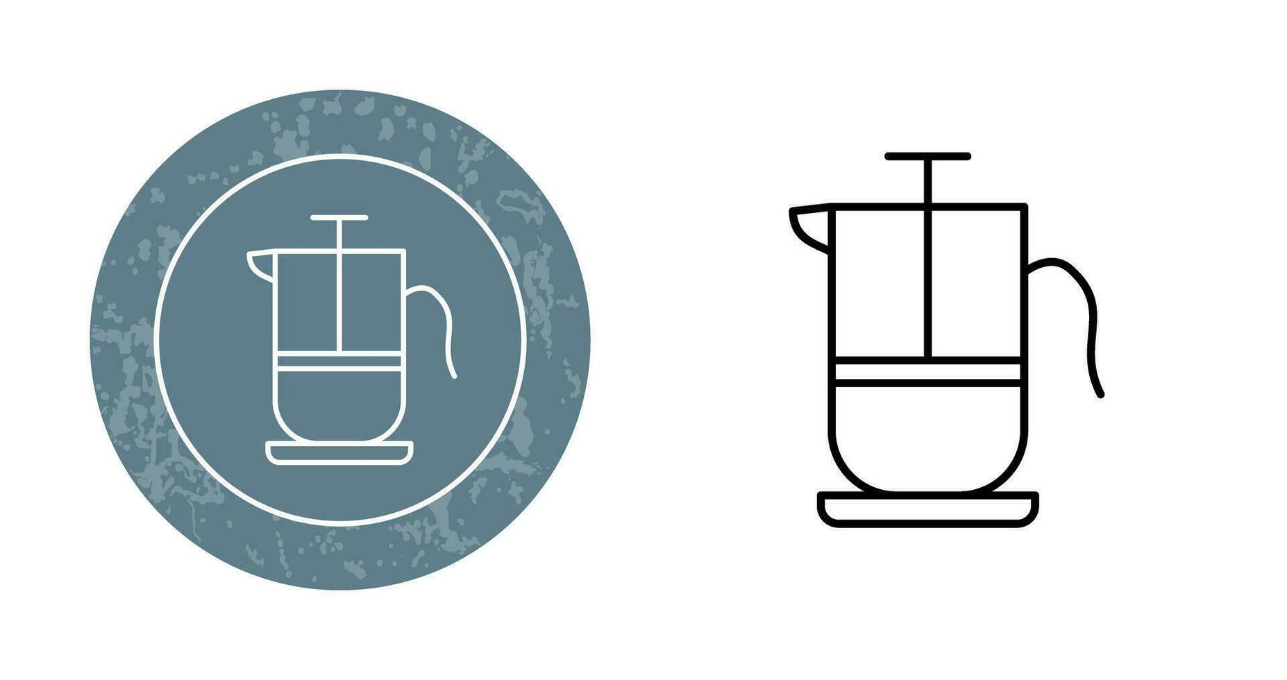 French Press Vector Icon