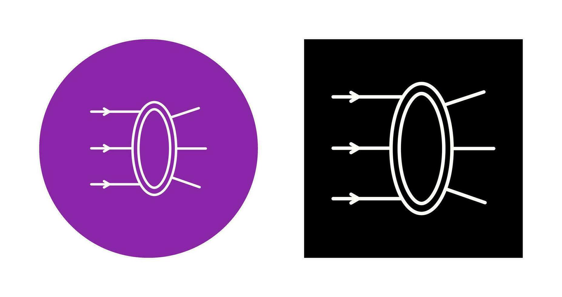 Refraction Vector Icon