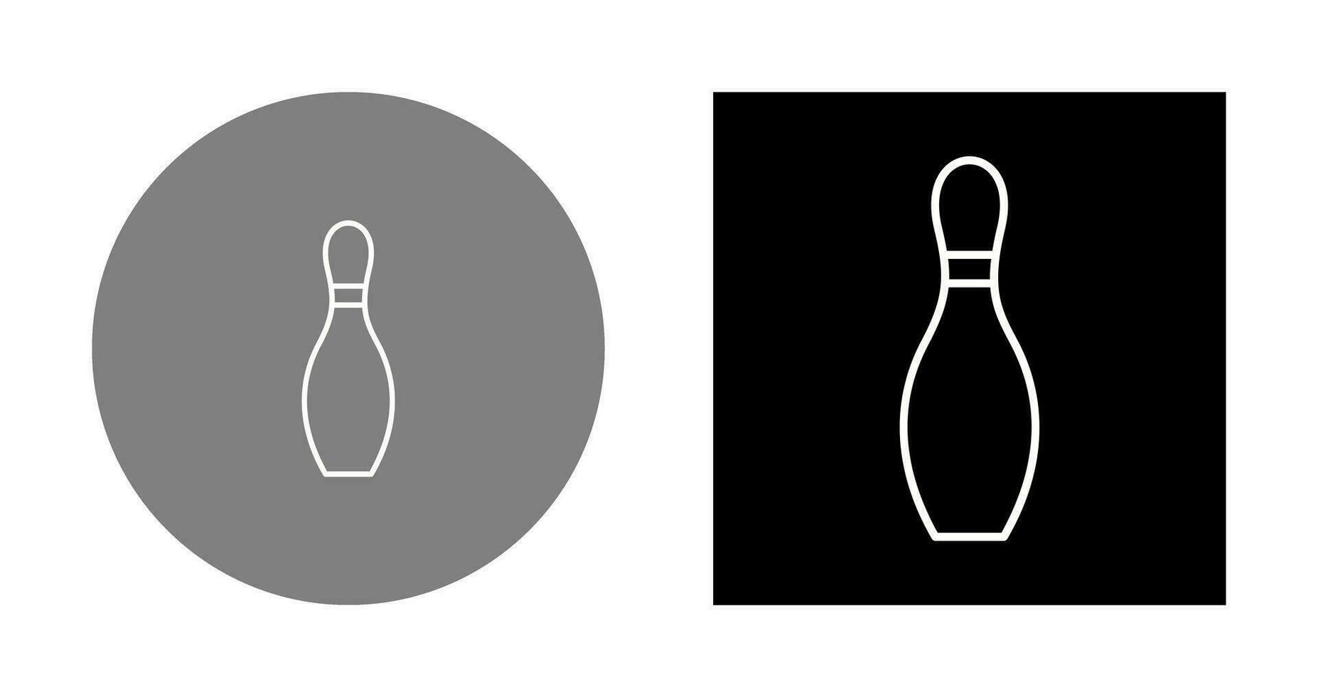 Unique Bowling Pin Vector Icon