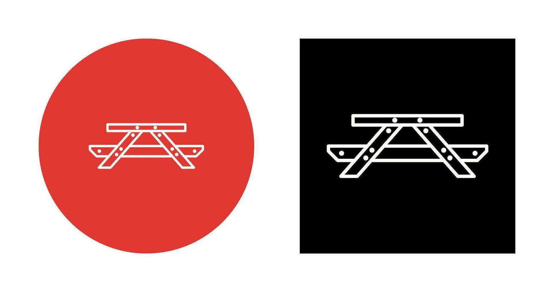 Picnic of Table Vector Icon