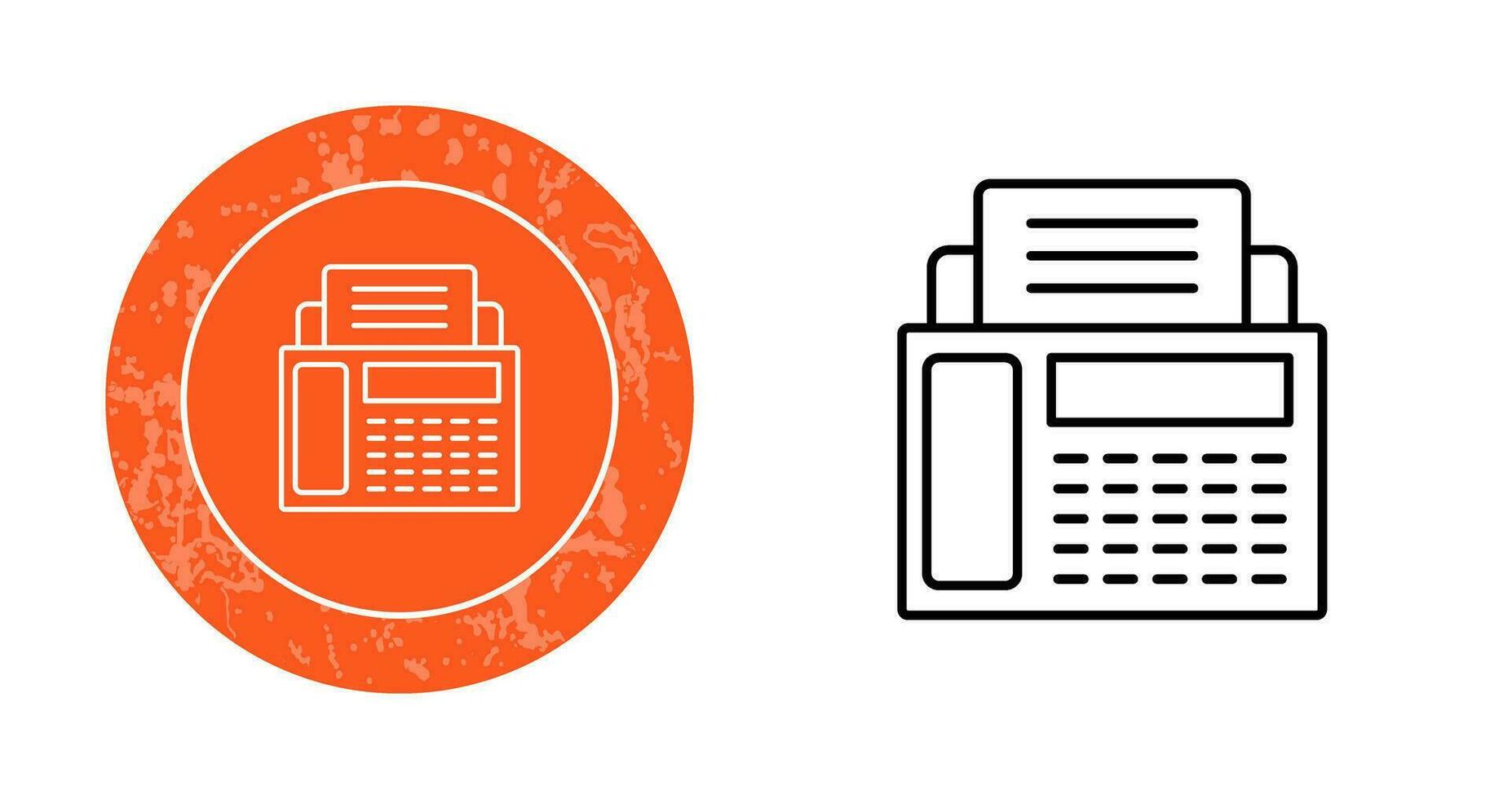 Fax Machine Vector Icon