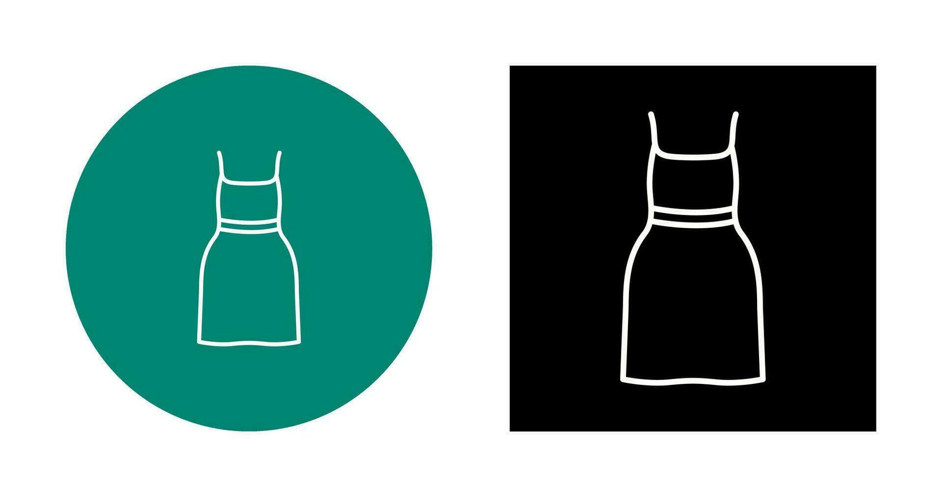 Cocktail Dress Vector Icon