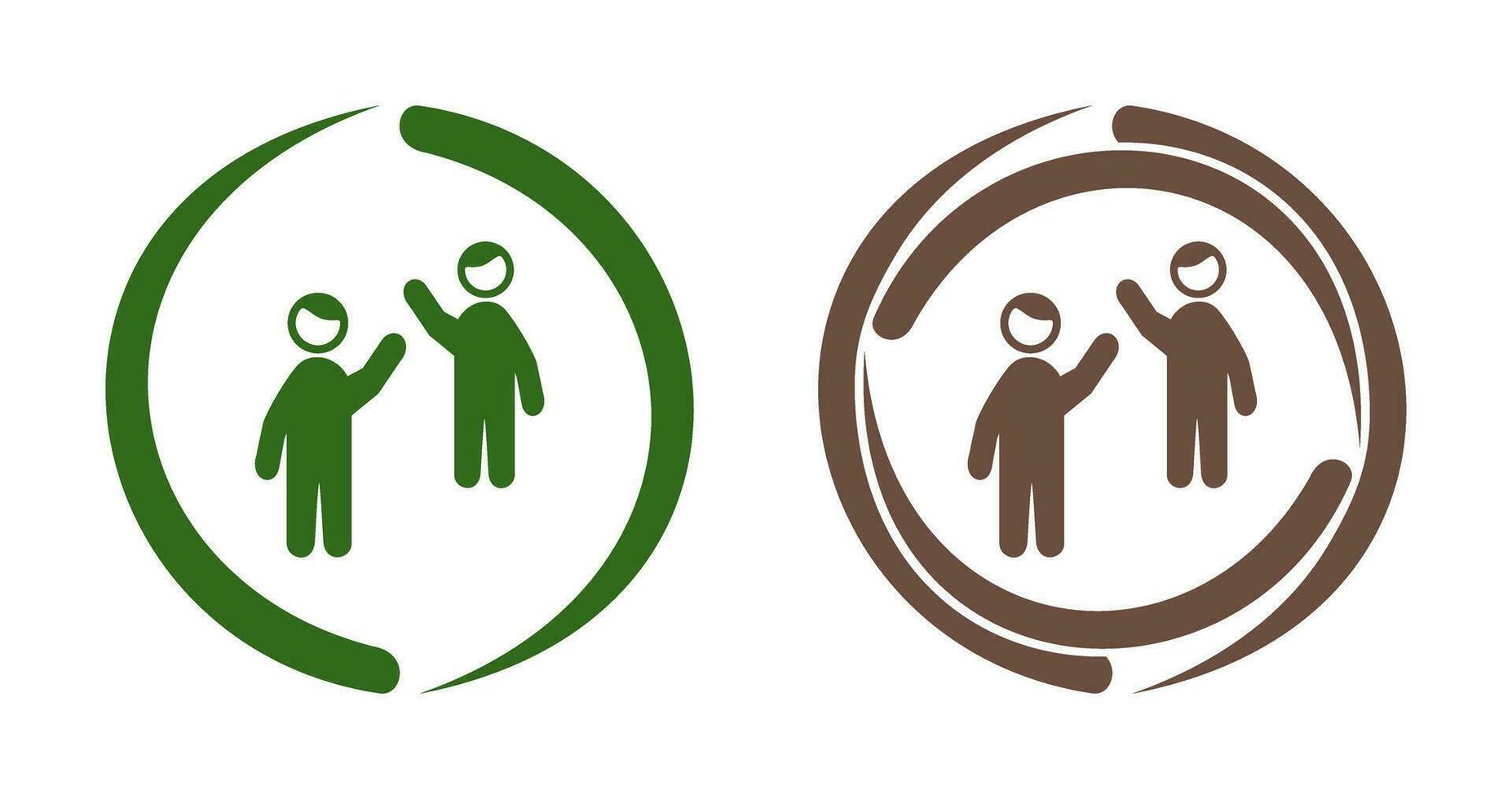 Waing to people Vector Icon