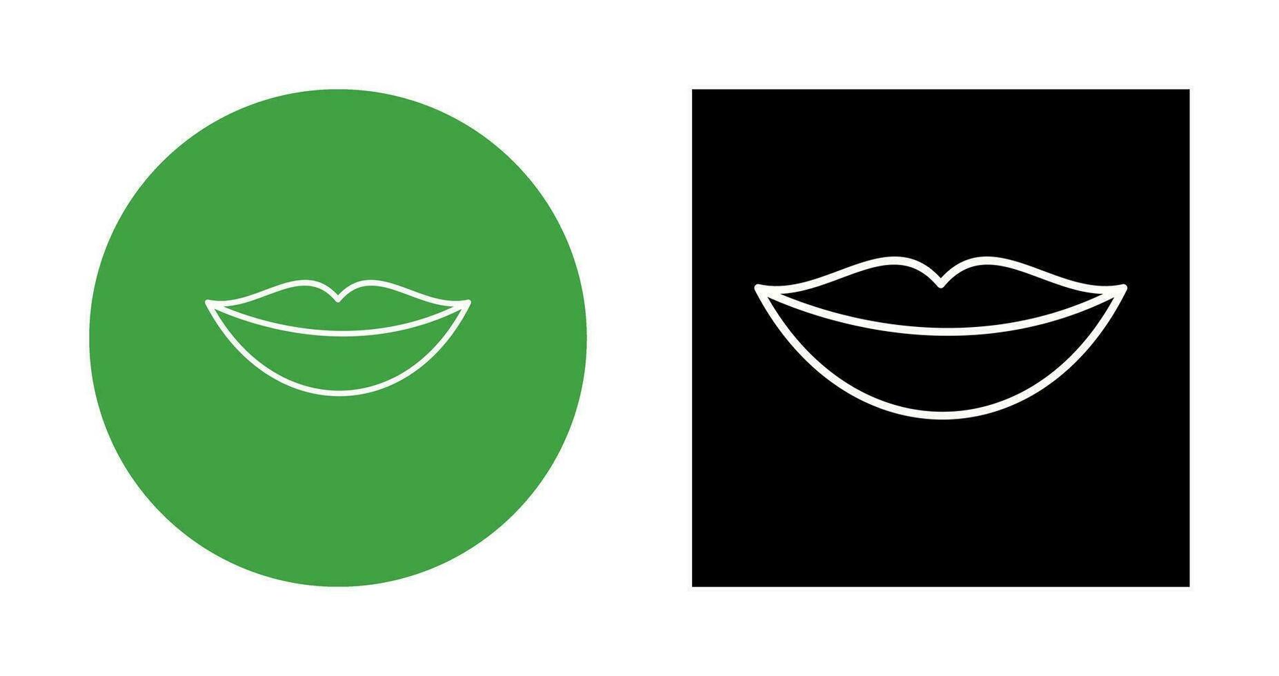 icono de vector de labios