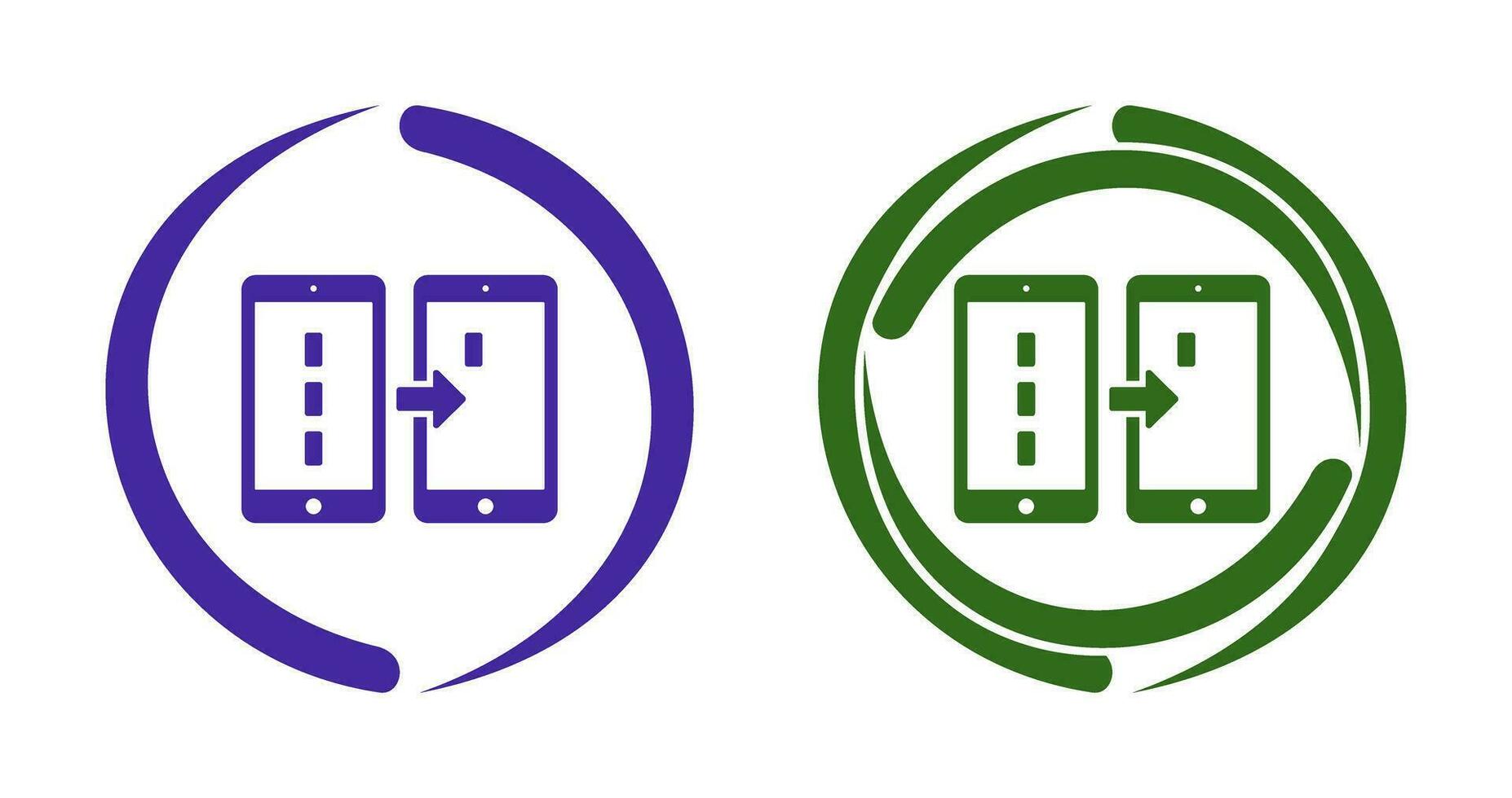 Unique Data Transfer Vector Icon