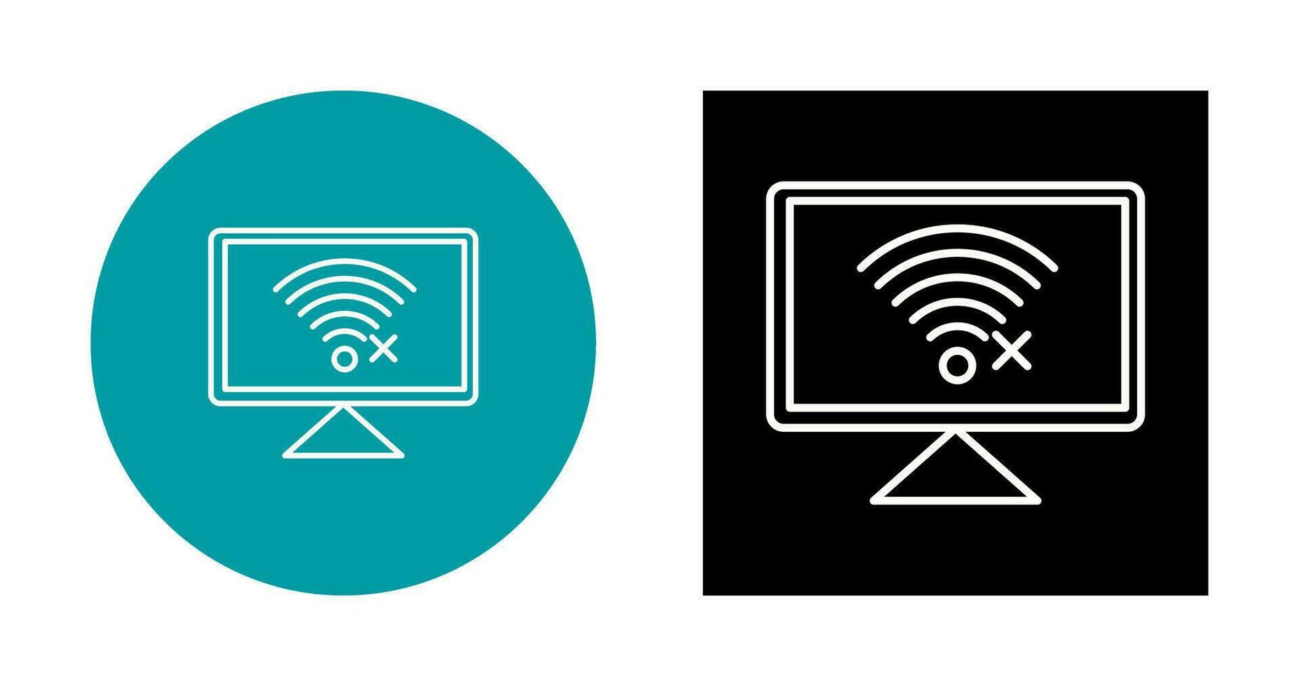 Disconnected Network Vector Icon