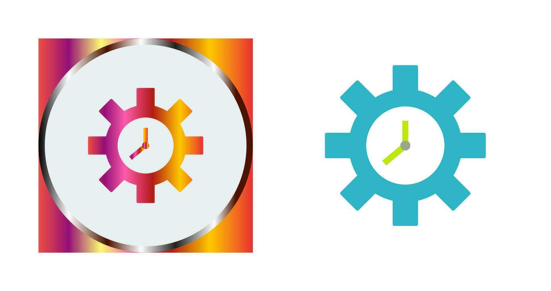 Unique Time Optimization Vector Icon