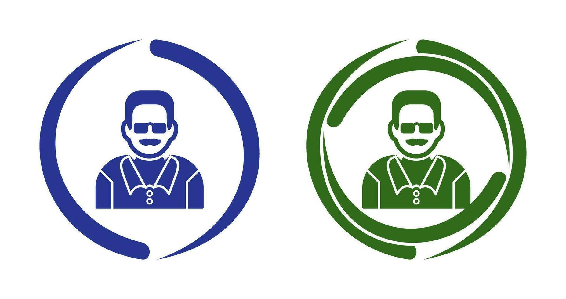 Unique Male Professor Vector Icon