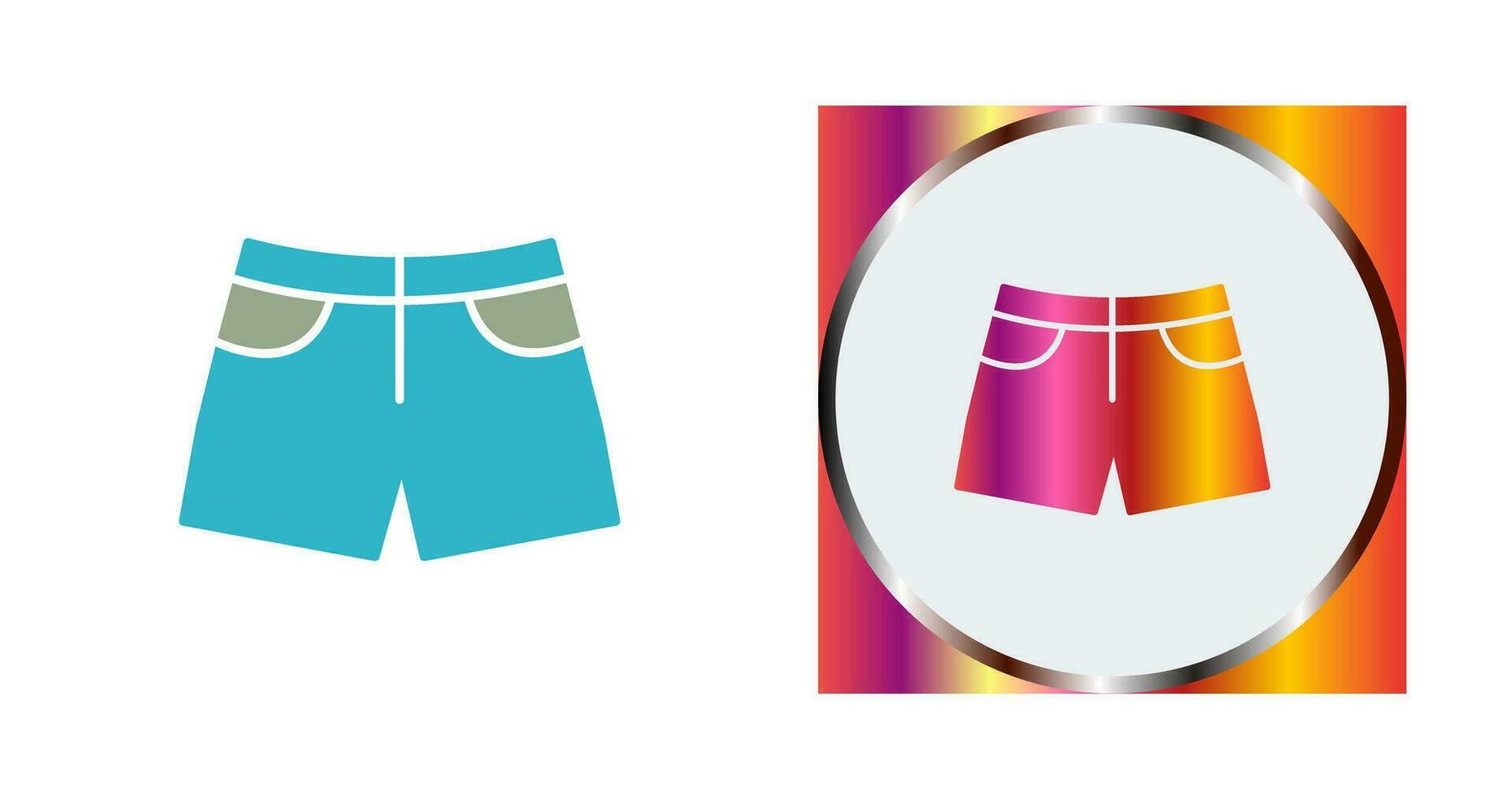 icono de vector de pantalones cortos