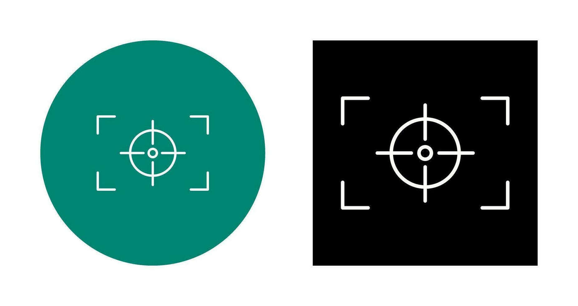 Unique Focus Horizontal Vector Icon