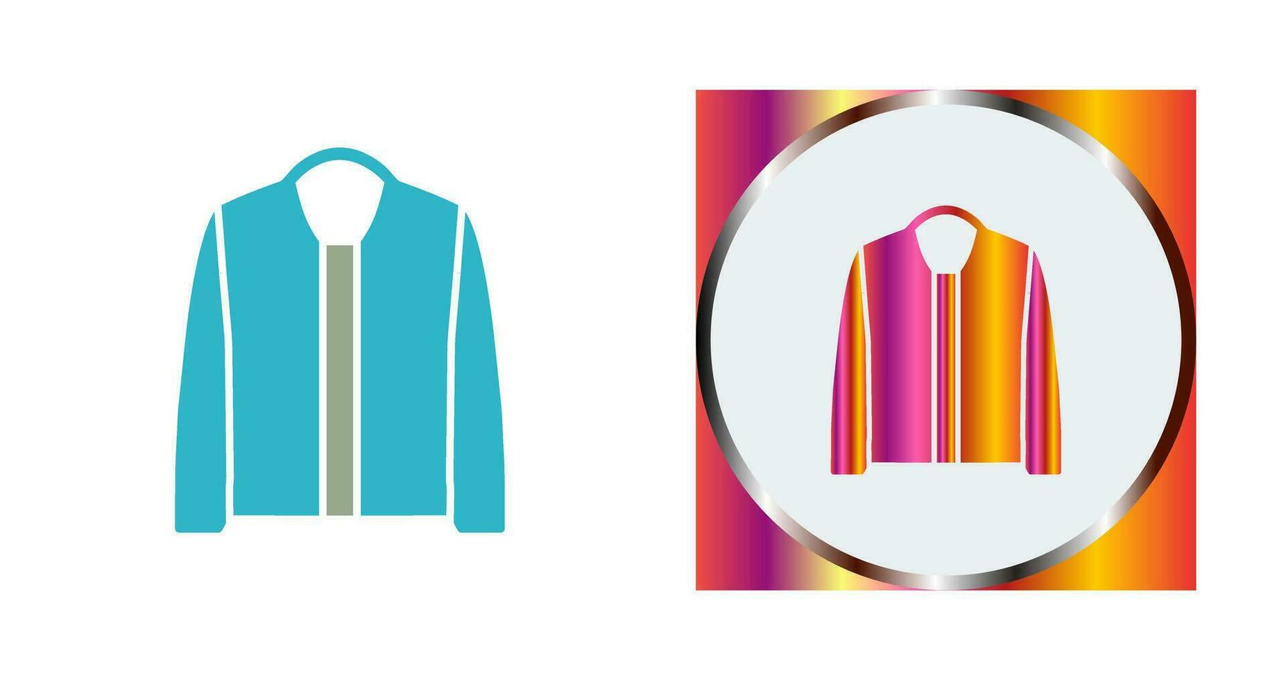 icono de vector de chaqueta