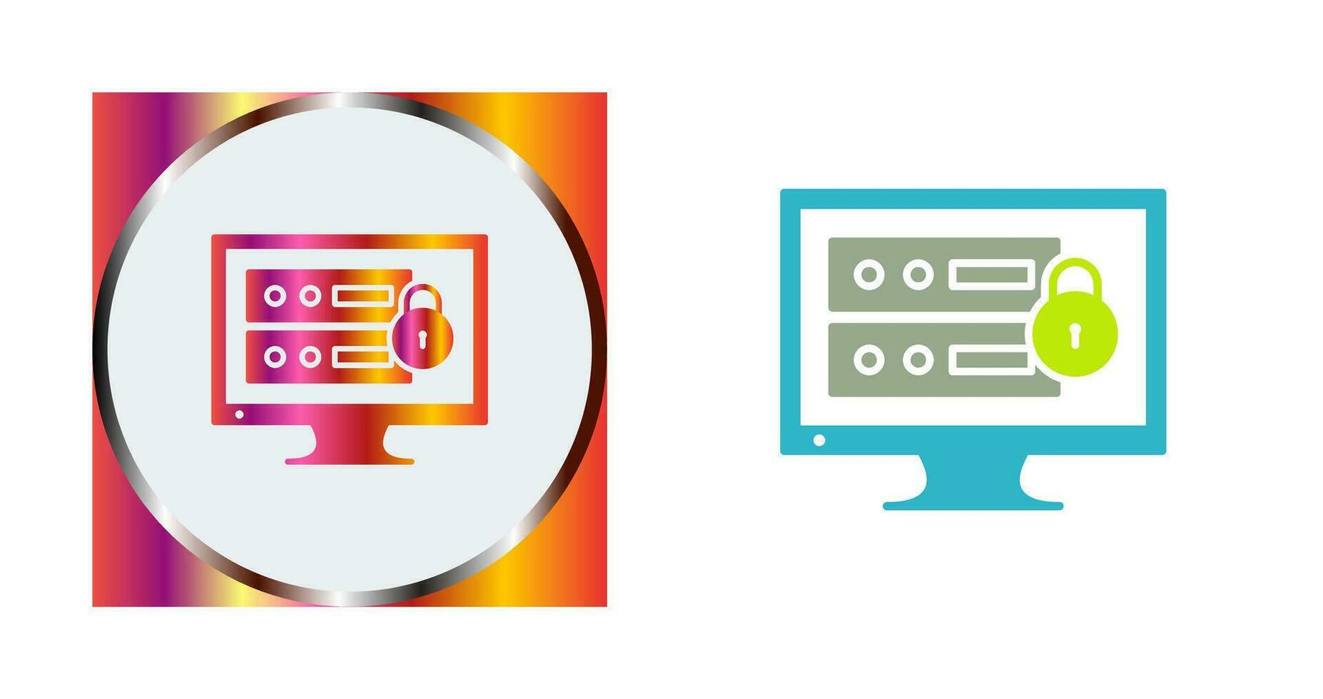 Unique Data Security Vector Icon