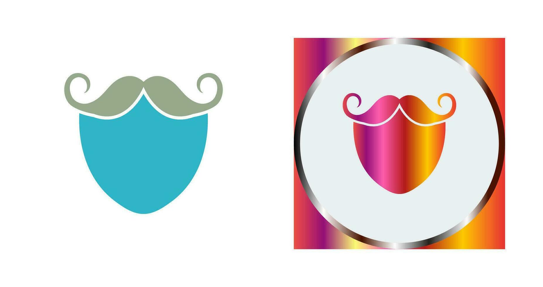 Beard and Moustache Vector Icon