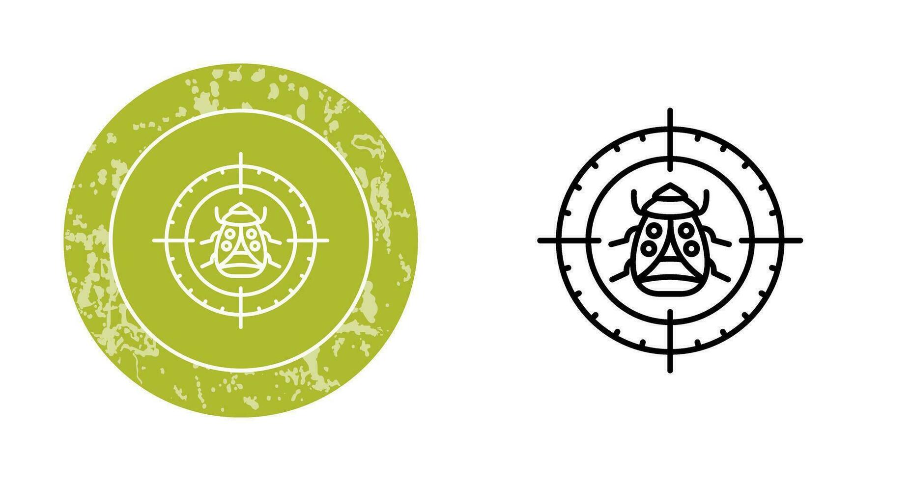 Bug Target Vector Icon