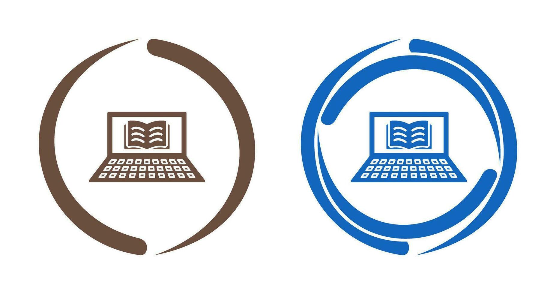 Unique Online Books Vector Icon