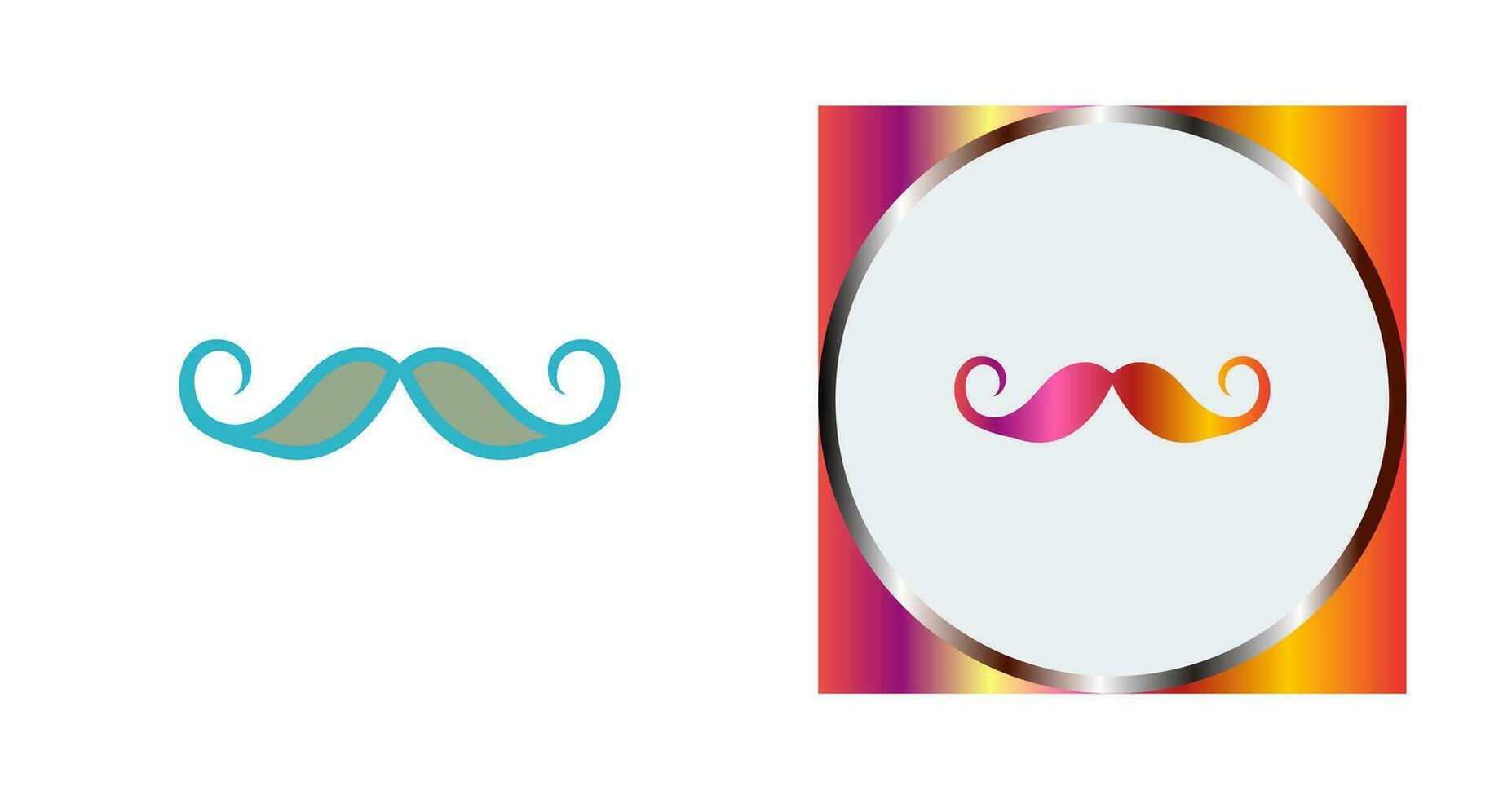 icono de vector de bigote