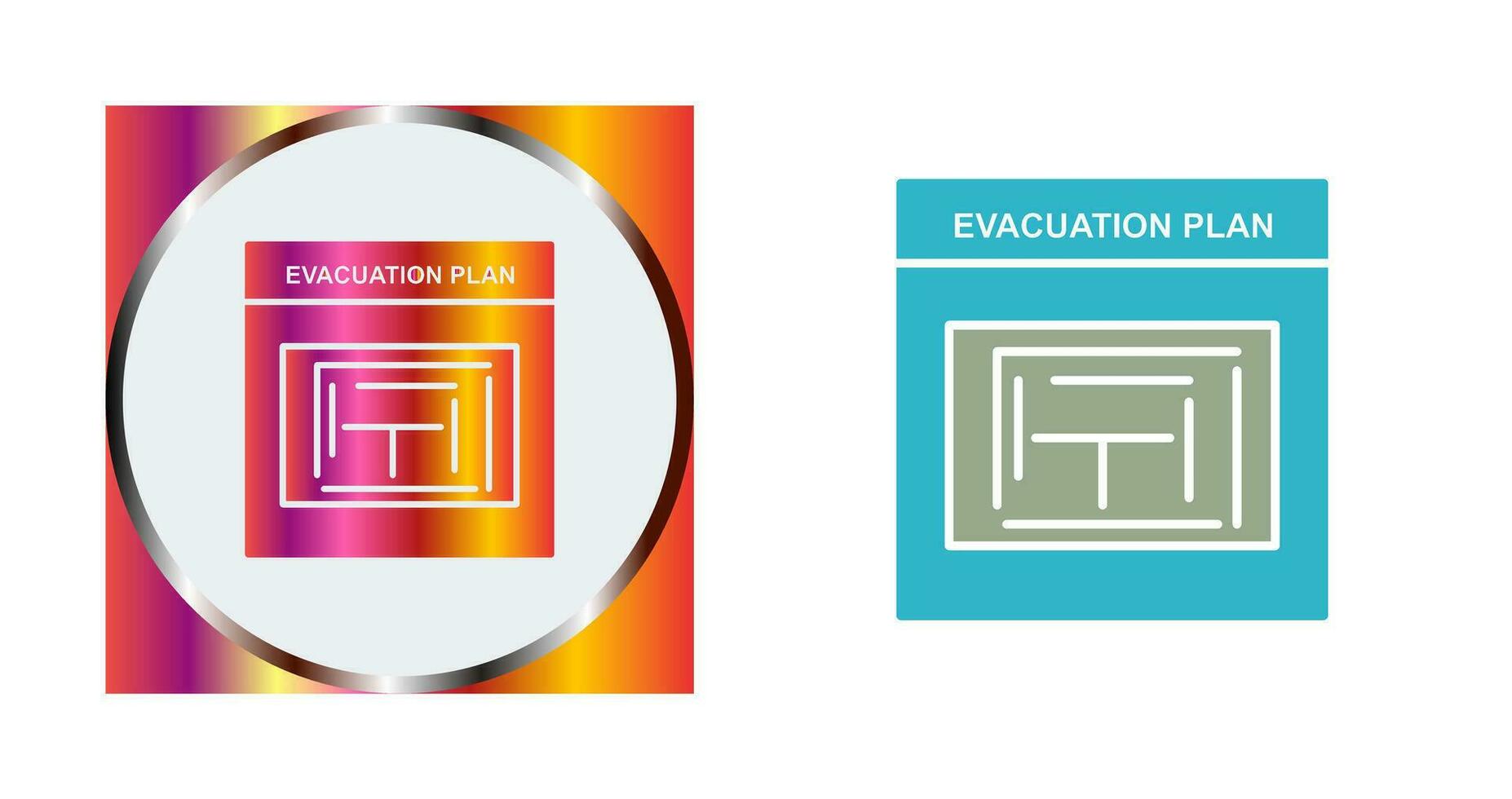 Evacuation Plan Vector Icon