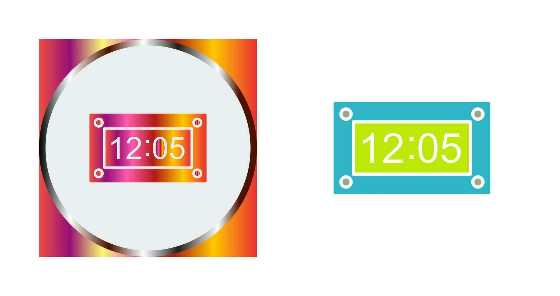 Unique Timer Vector Icon