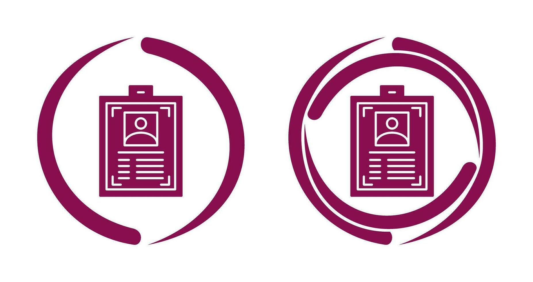 ID Card Vector Icon