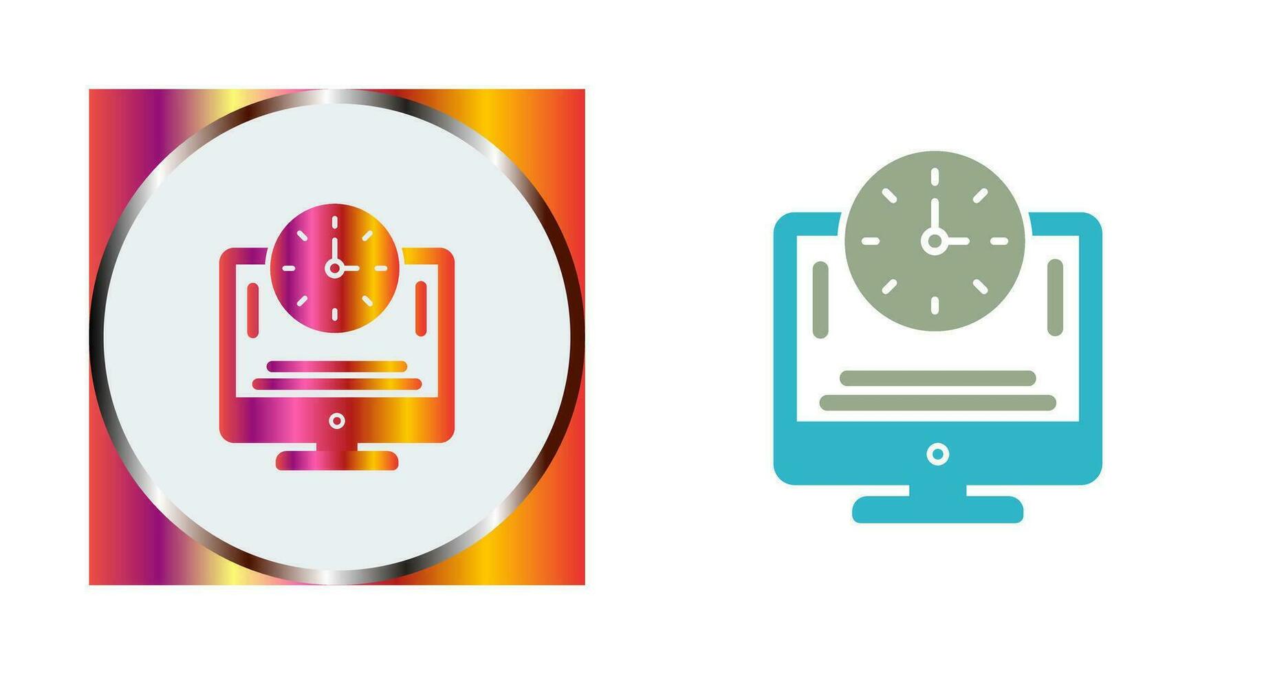 Online Time Vector Icon