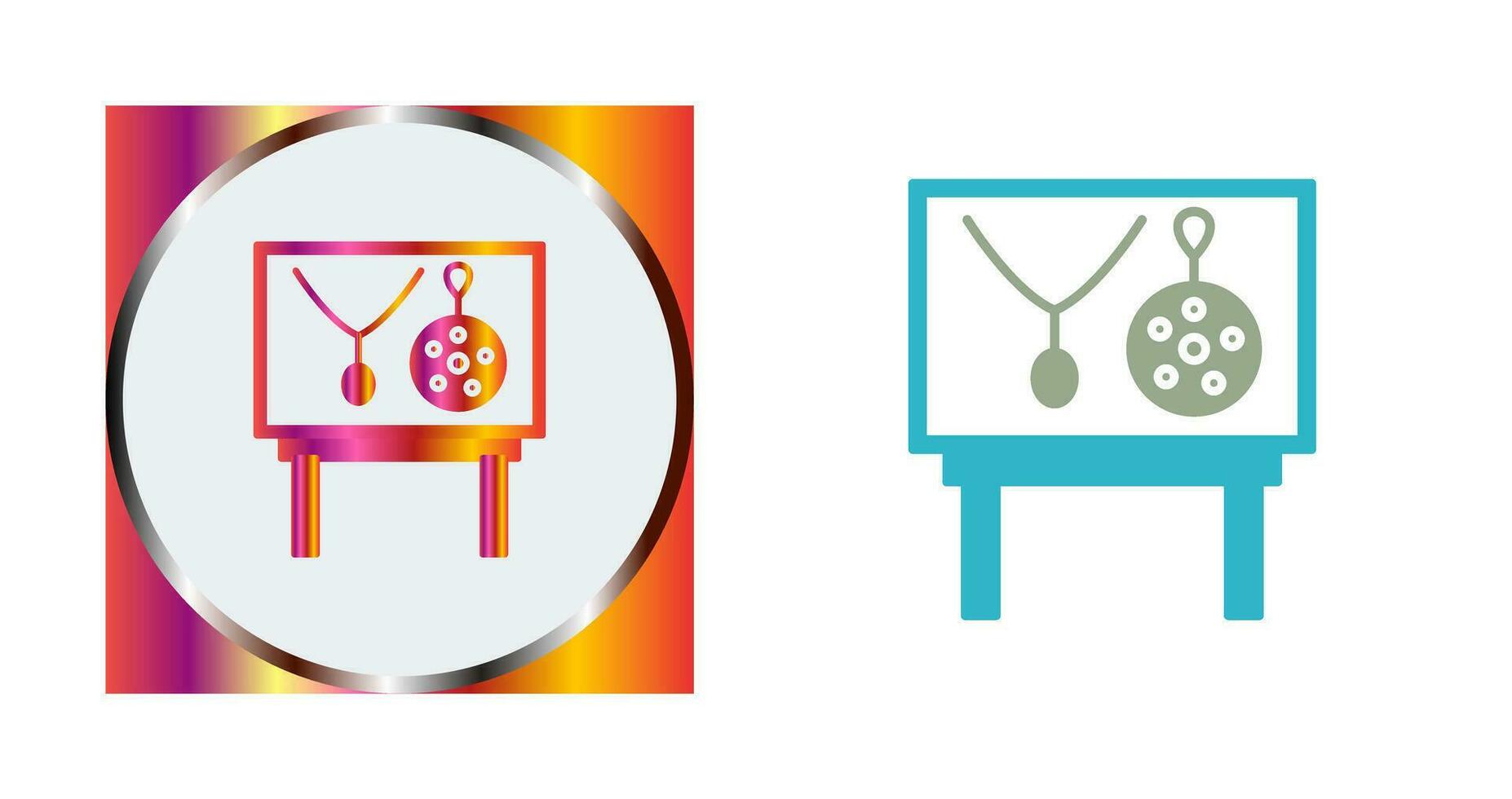Jewel Exhibit Vector Icon
