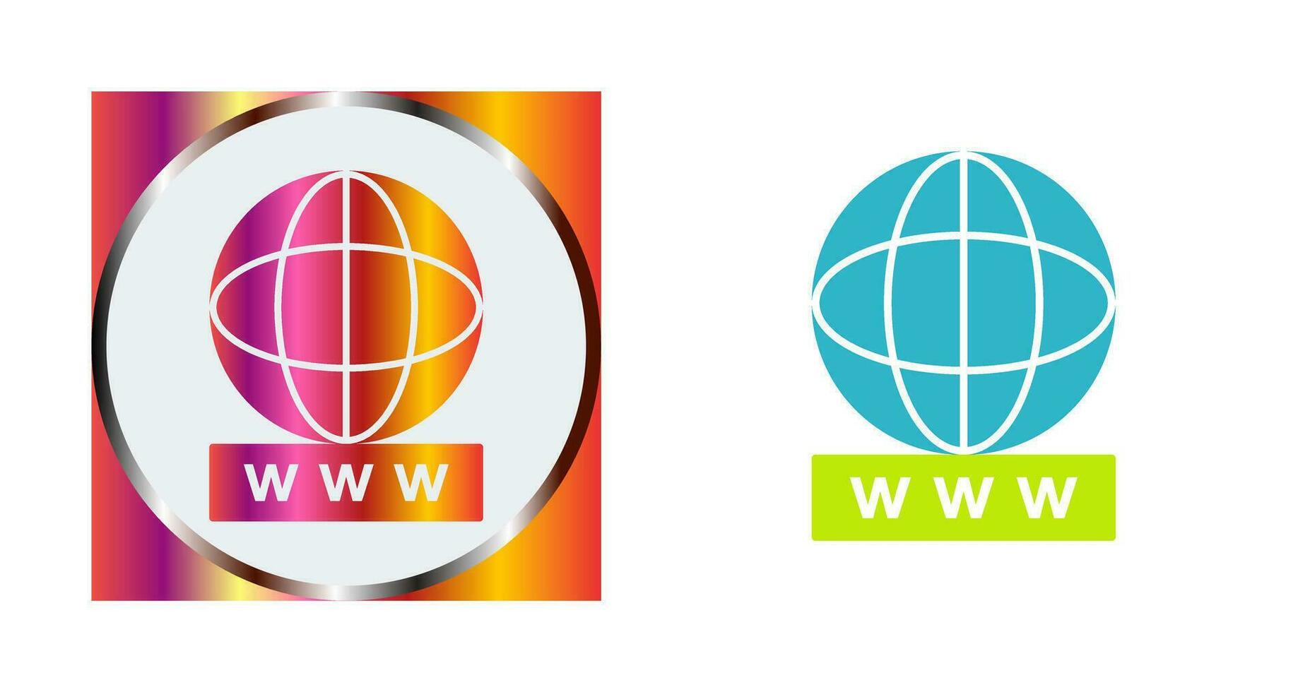 Unique World Wide Web Vector Icon