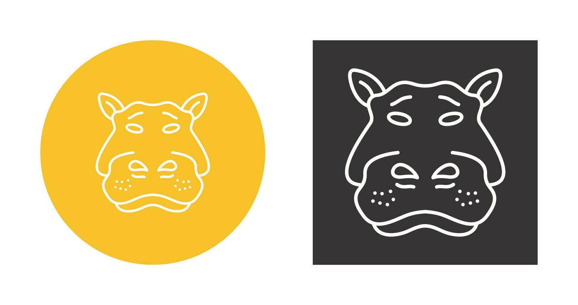 Hippo Vector Icon