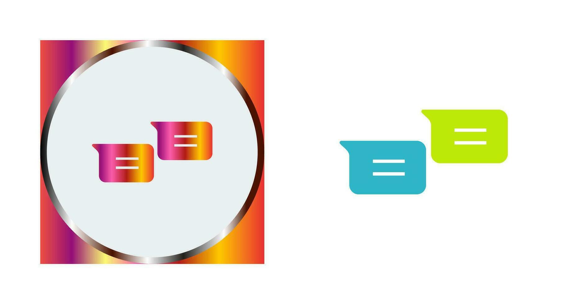 Unique Messages Vector Icon