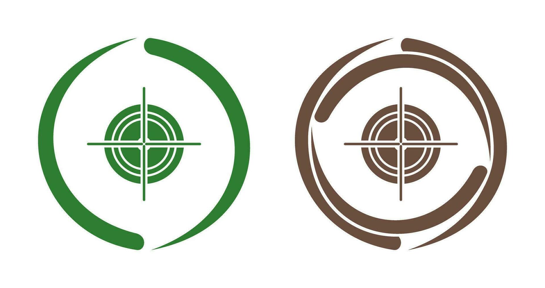 Unique Target Vector Icon