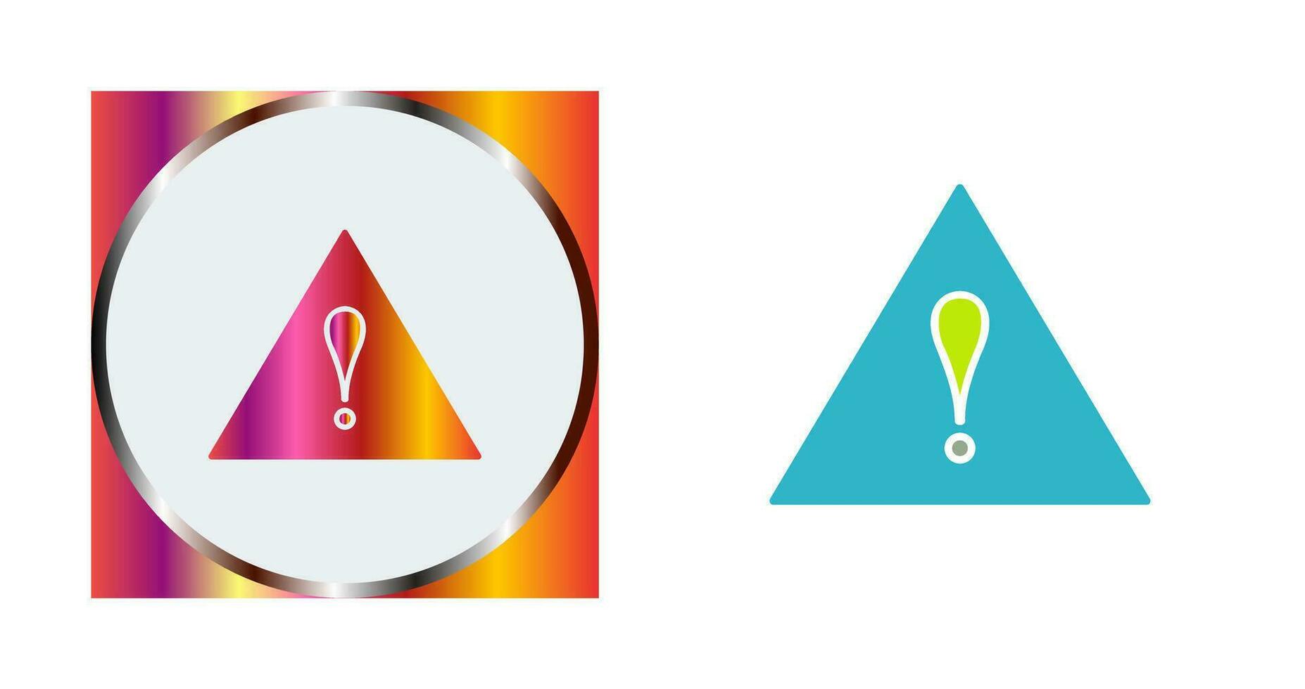 Unique Alert Vector Icon