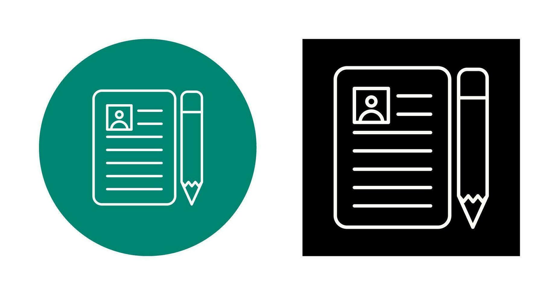 CV Vector Icon