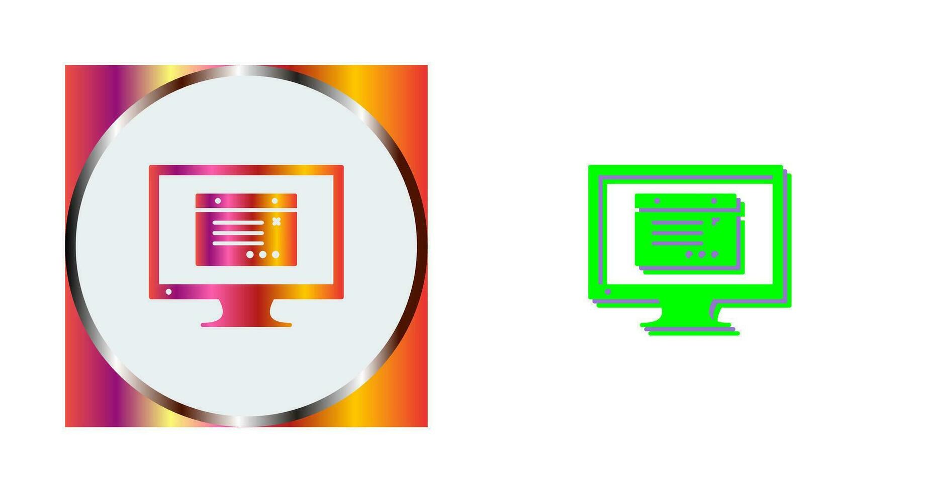 Unique Internet Ads Vector Icon