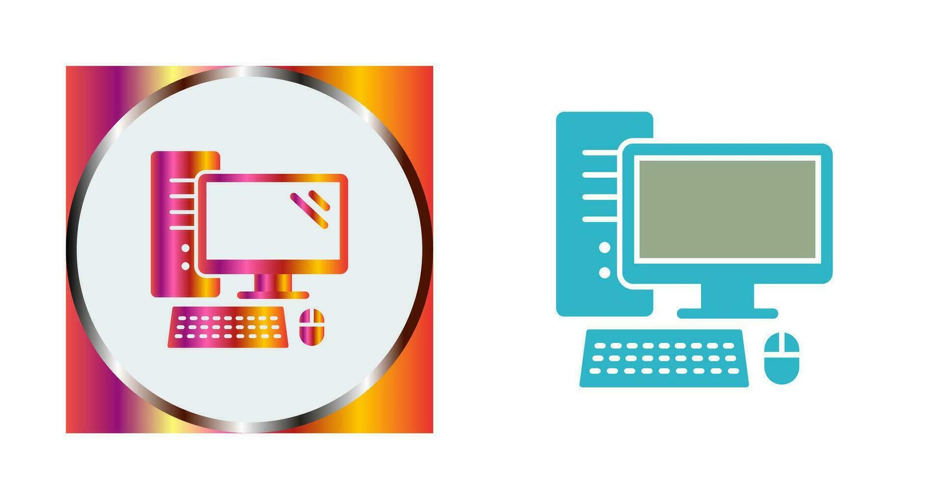 Computer Vector Icon