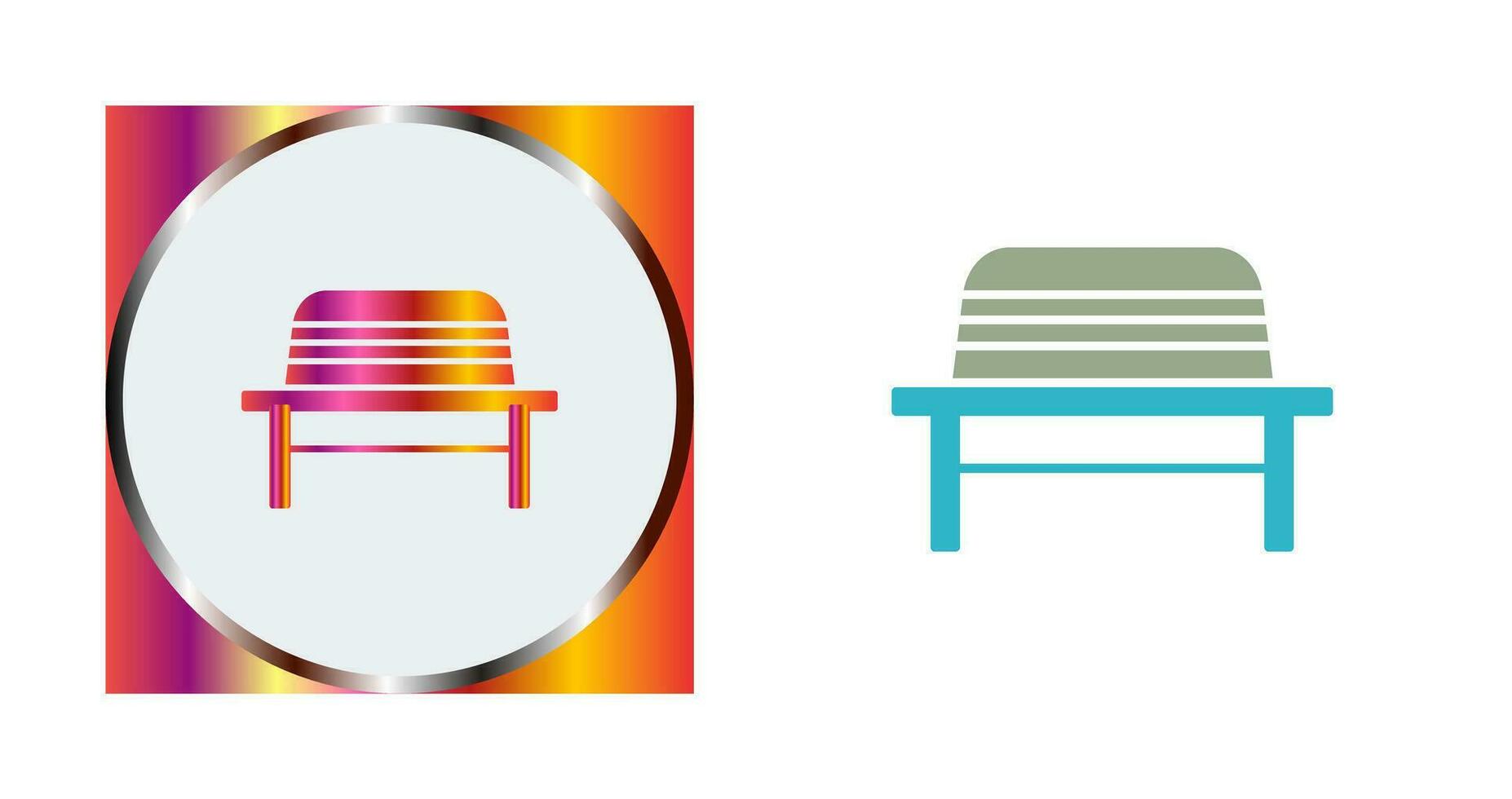 Garden Bench Vector Icon