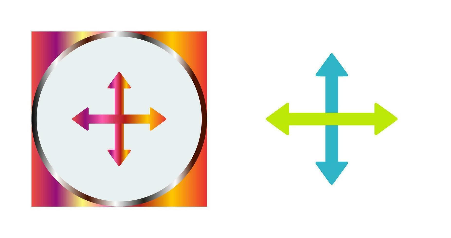 Unique Move Vector Icon