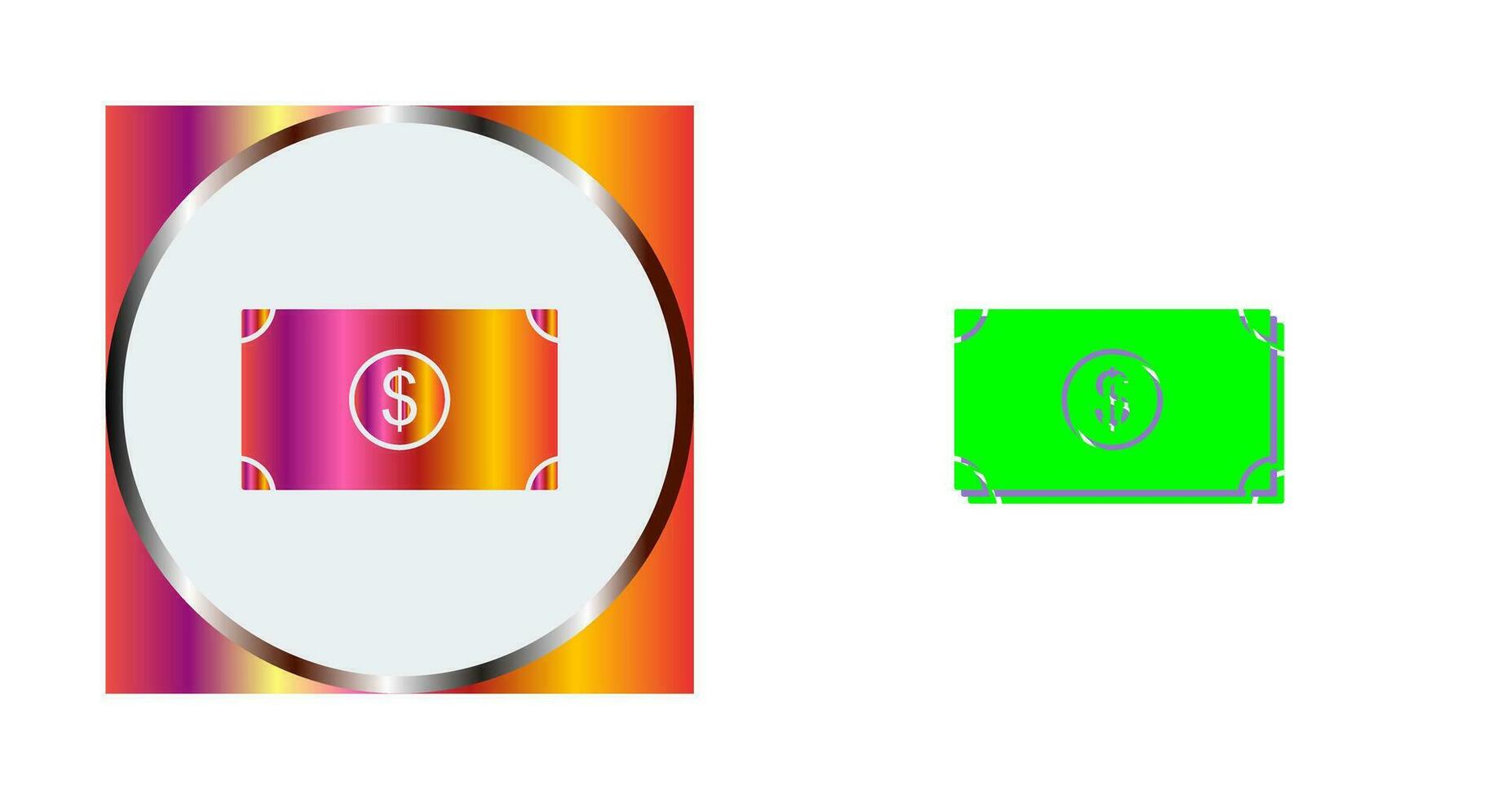 Unique Dollar Vector Icon