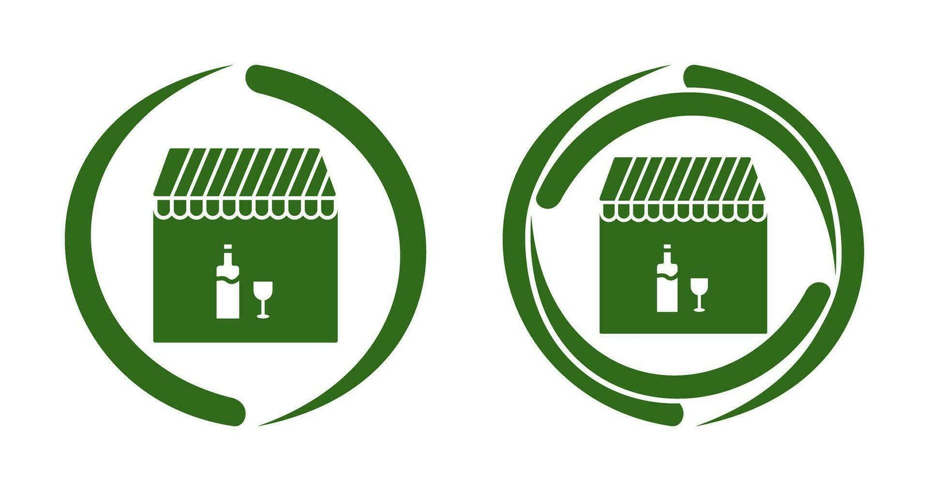 Unique Cafe and Bar Vector Icon
