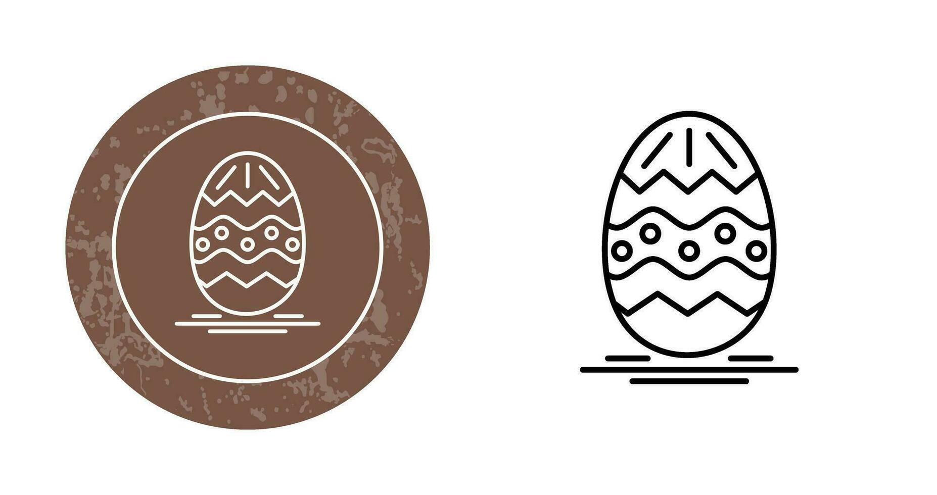 icono de vector de huevo de Pascua