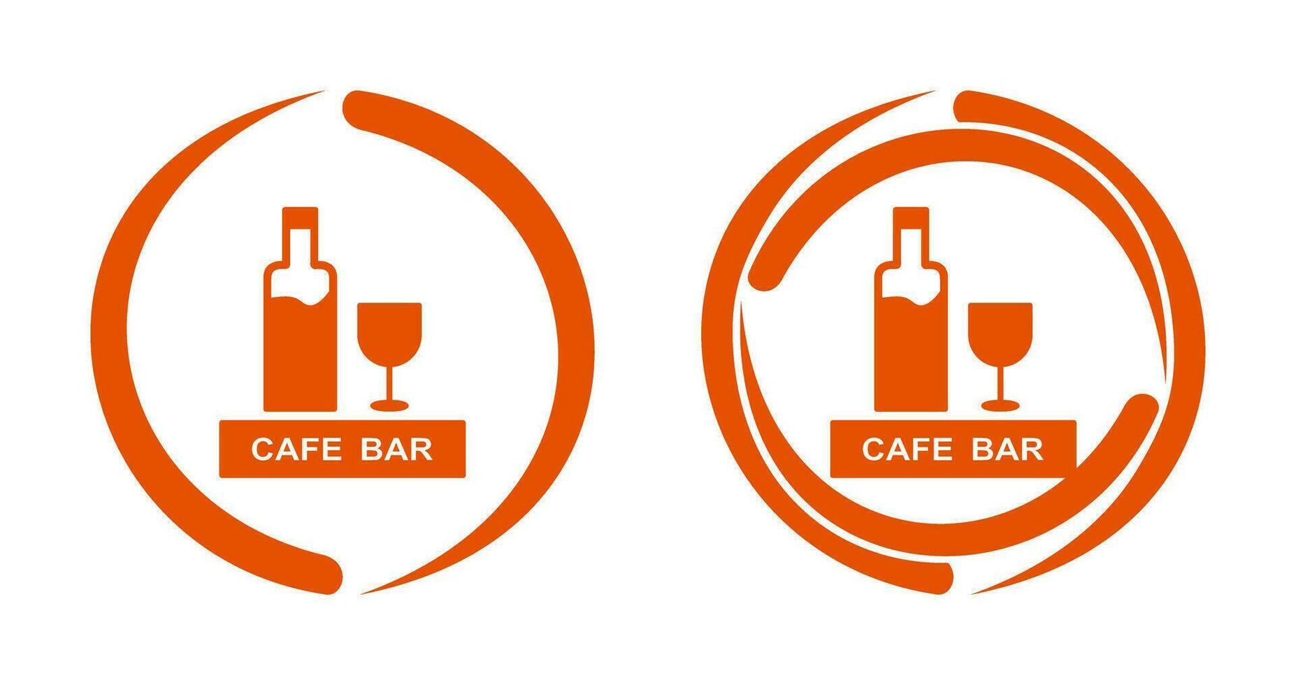 Unique Drinks Cafe Vector Icon