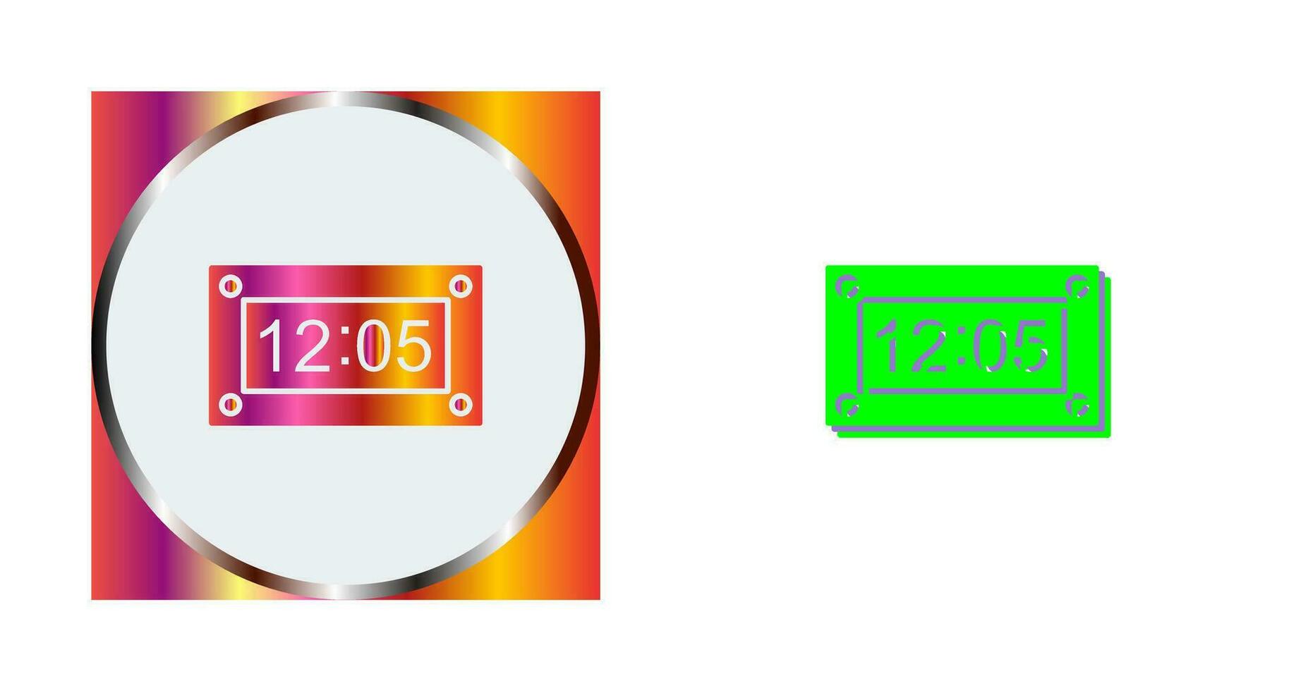 Unique Timer Vector Icon