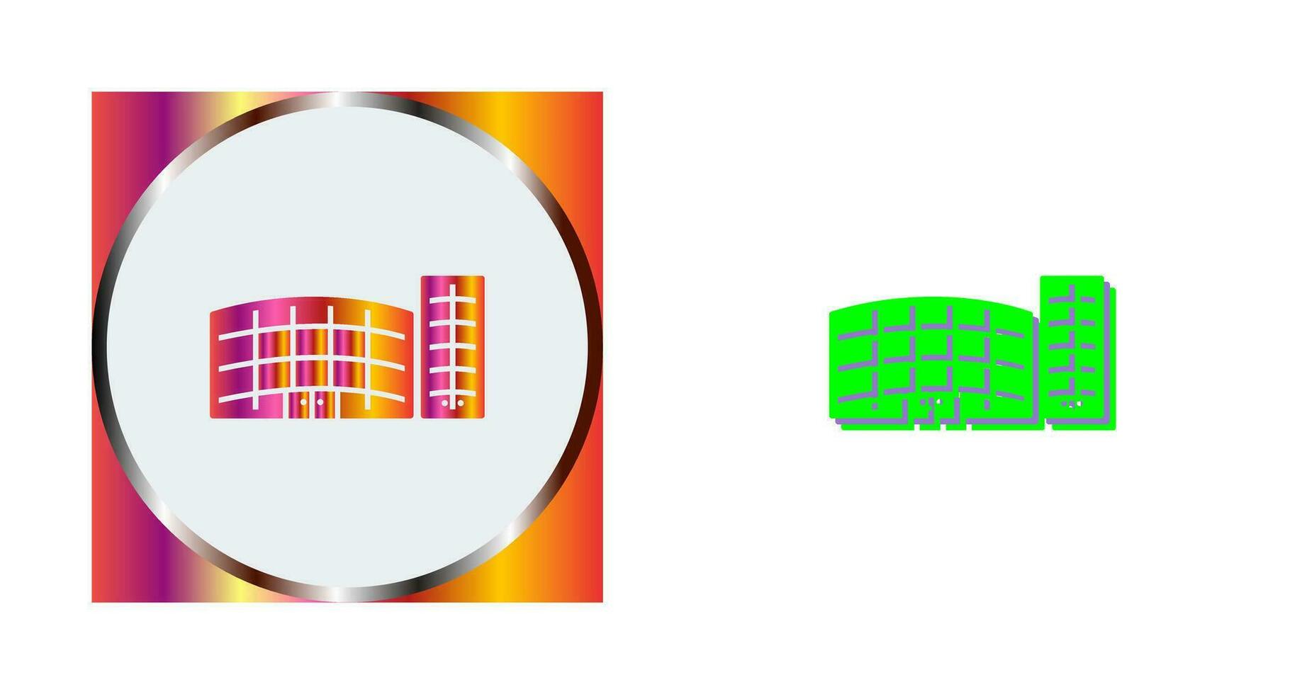 Unique Shopping Mall Vector Icon